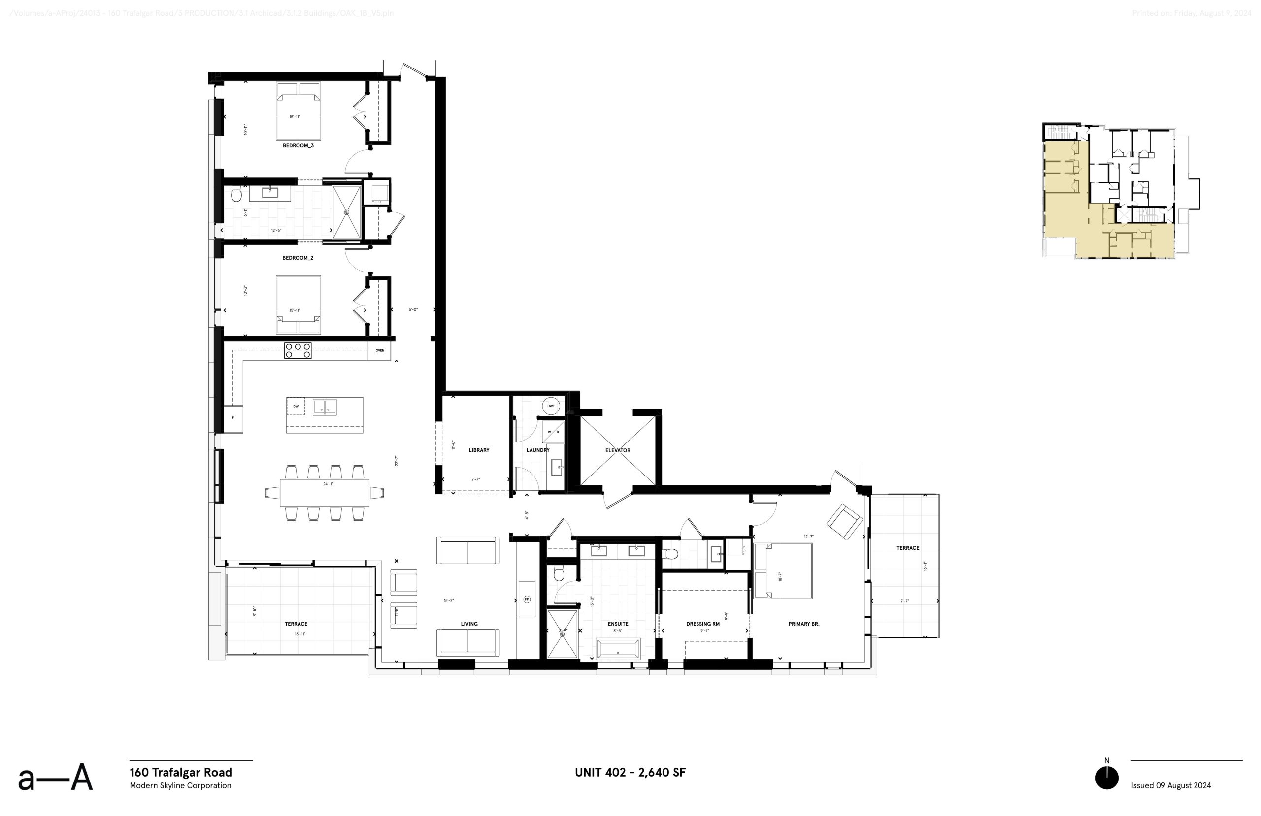 Unit 402 (Penthouse 2) floor plan