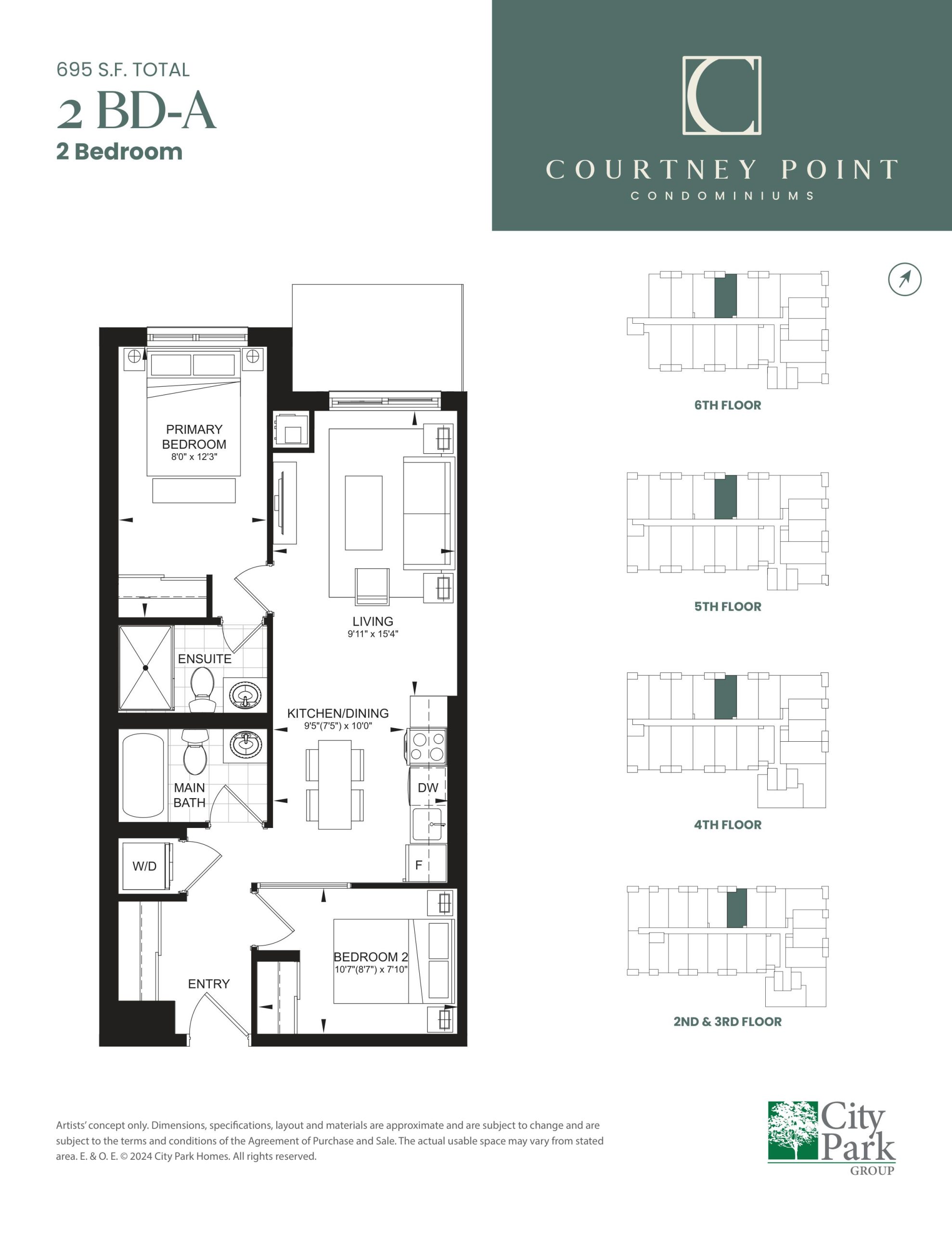 2 BD-A floor plan