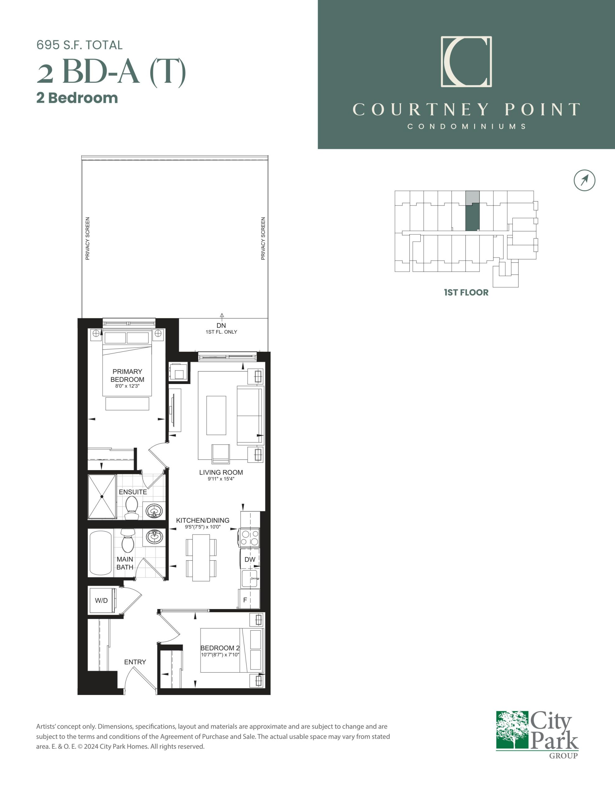 2 BD-A (T) floor plan