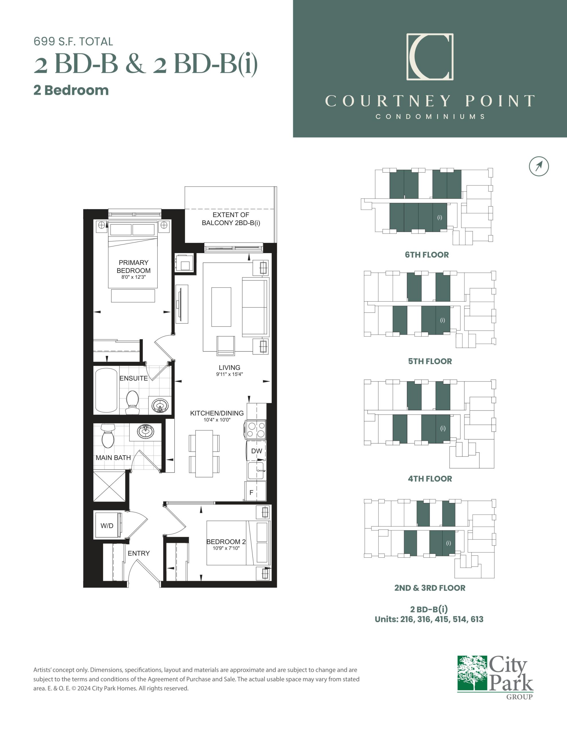 2 BD-B & 2 BD-B(i) floor plan