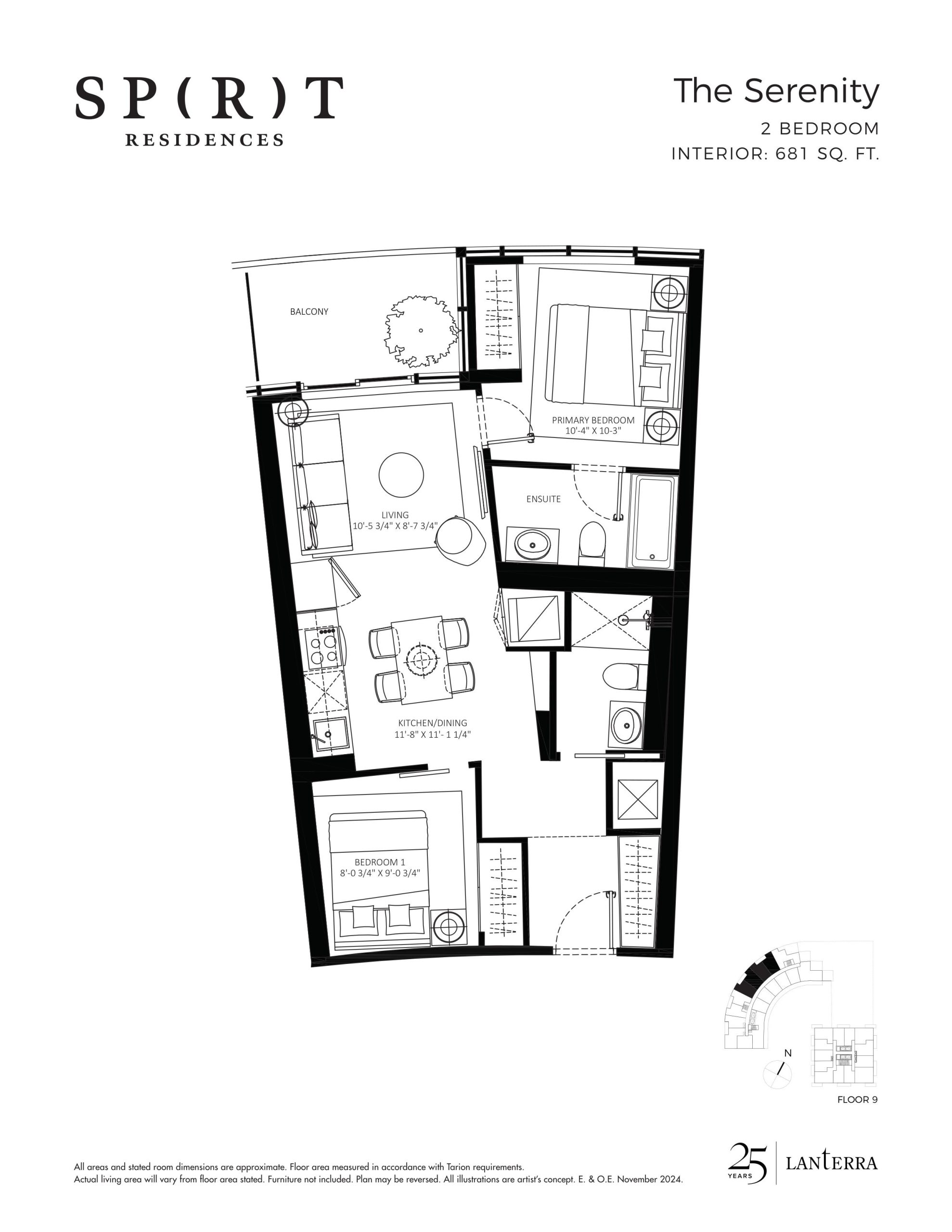 The Serenity floor plan