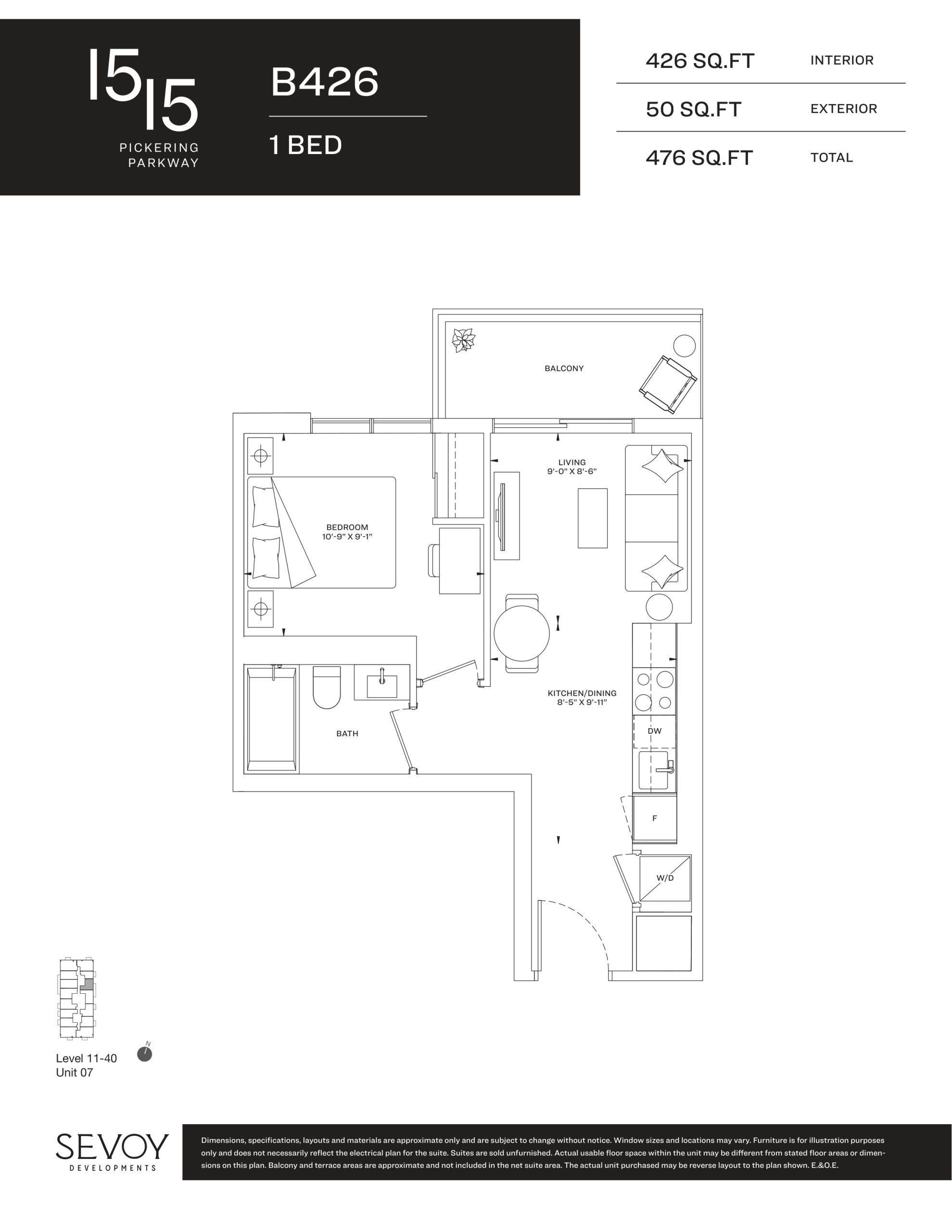 B426 floor plan