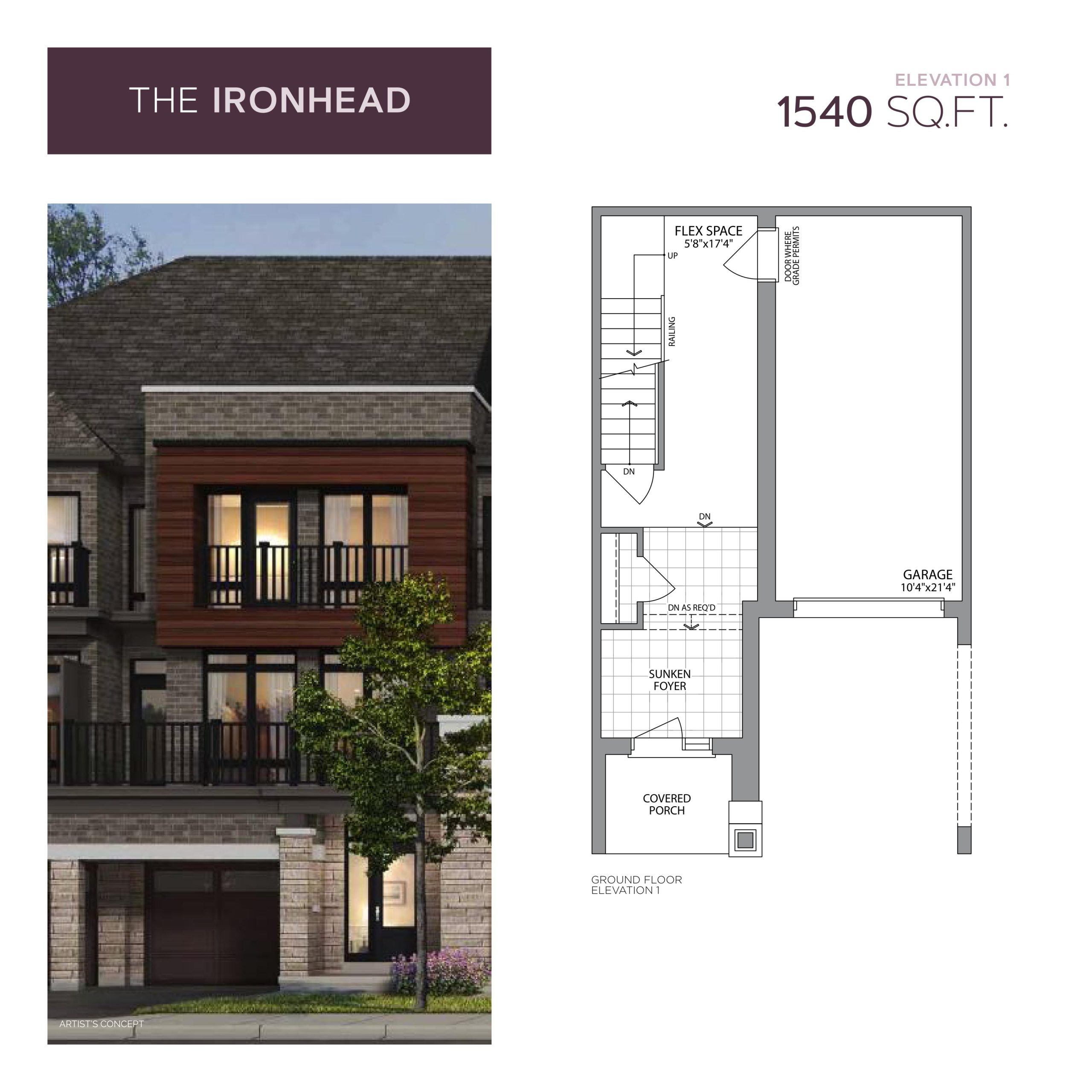 The Ironhead floor plan