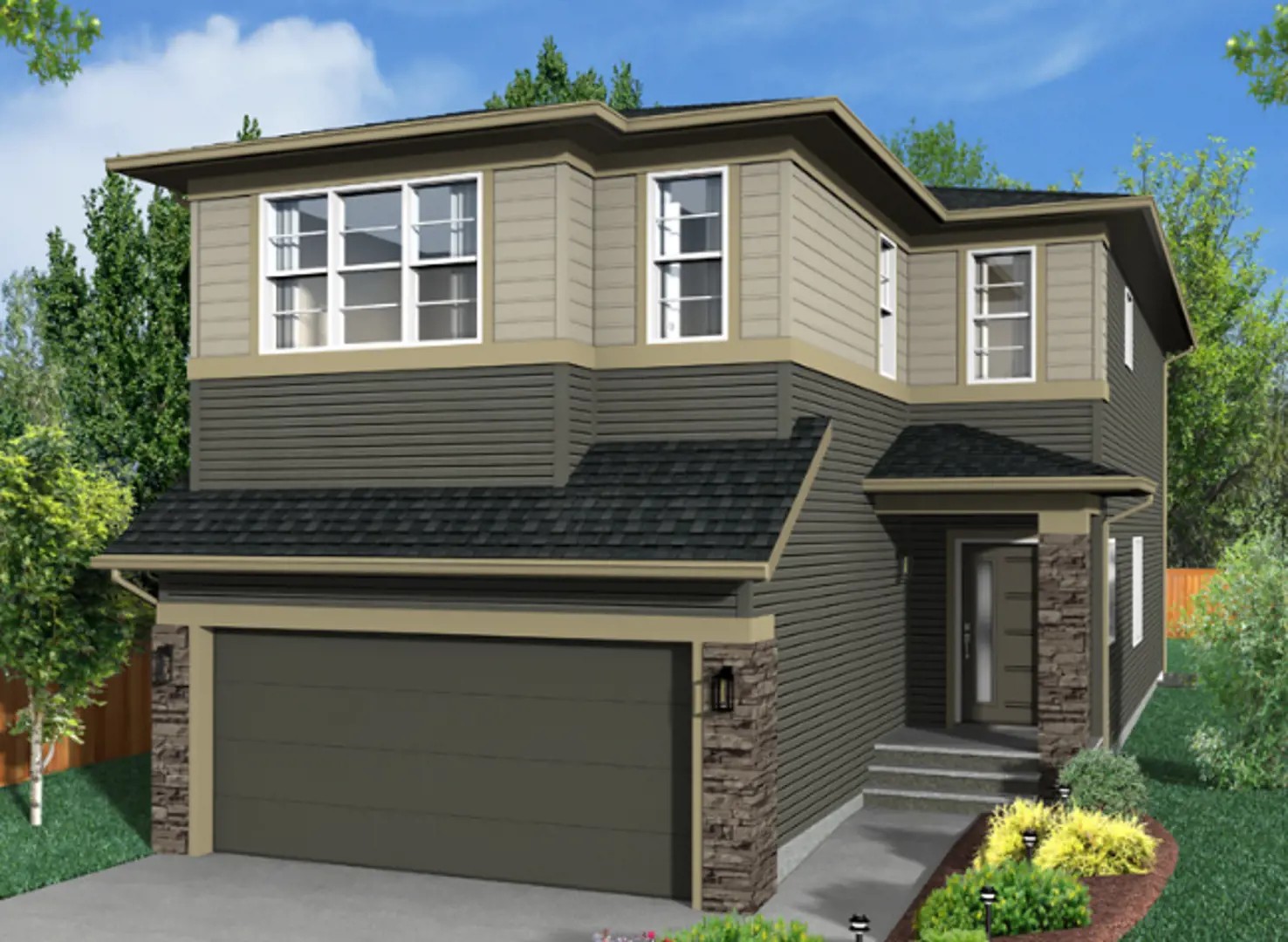 Cobblestone Creek in Airdrie — rendering 12