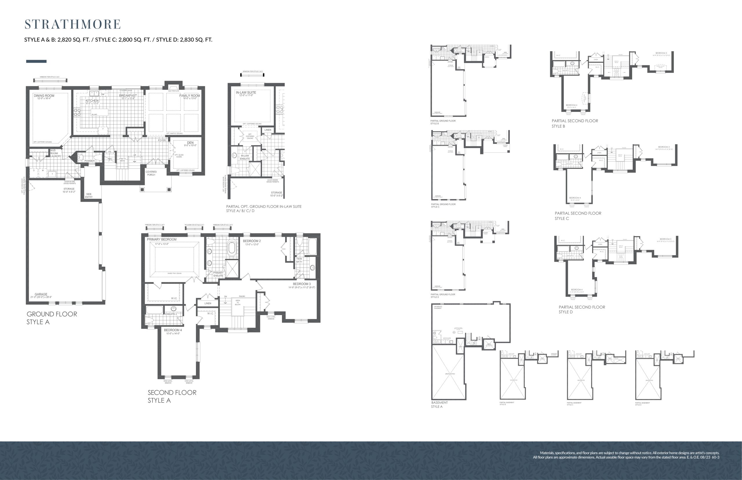 Strathmore floor plan