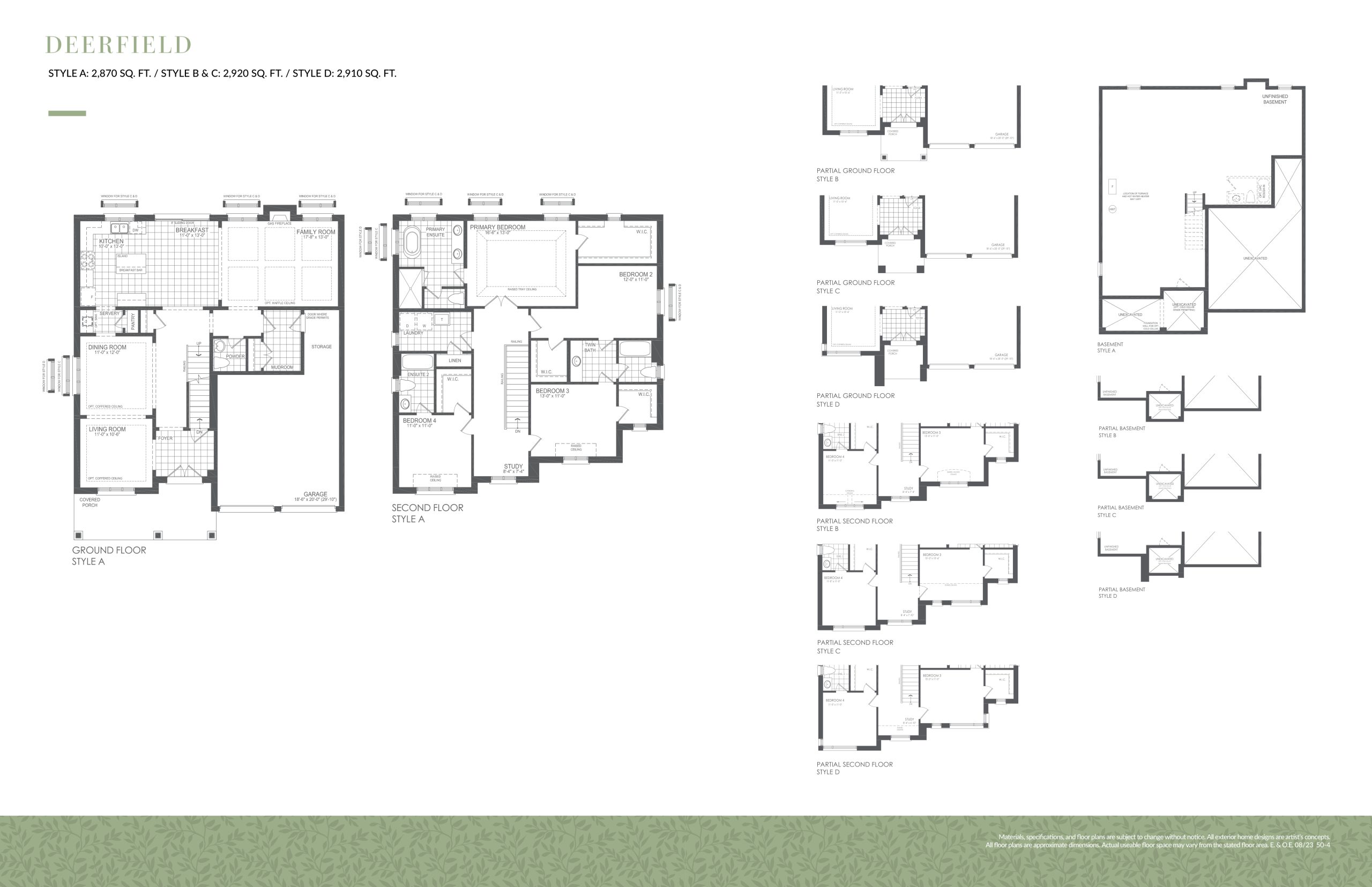 Deerfield floor plan