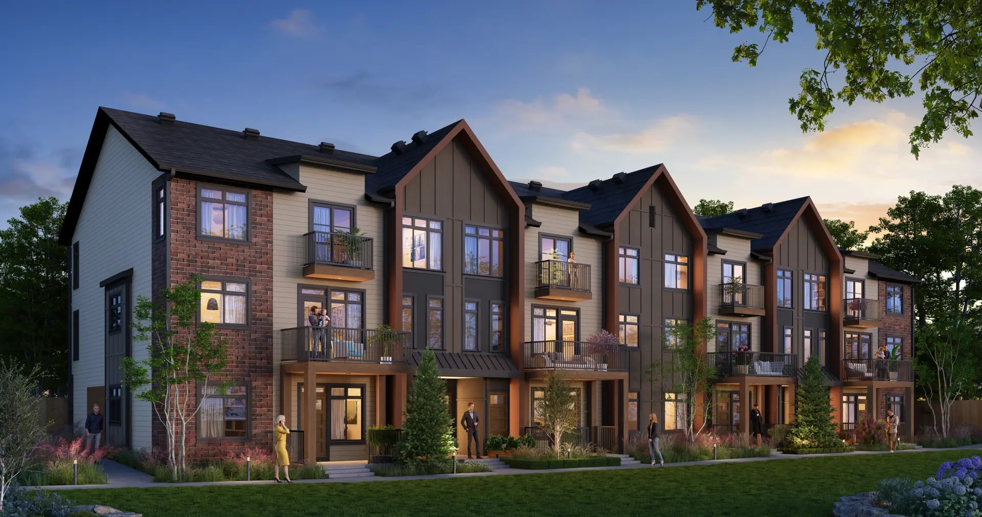 Livingston Towns in Calgary — rendering 2