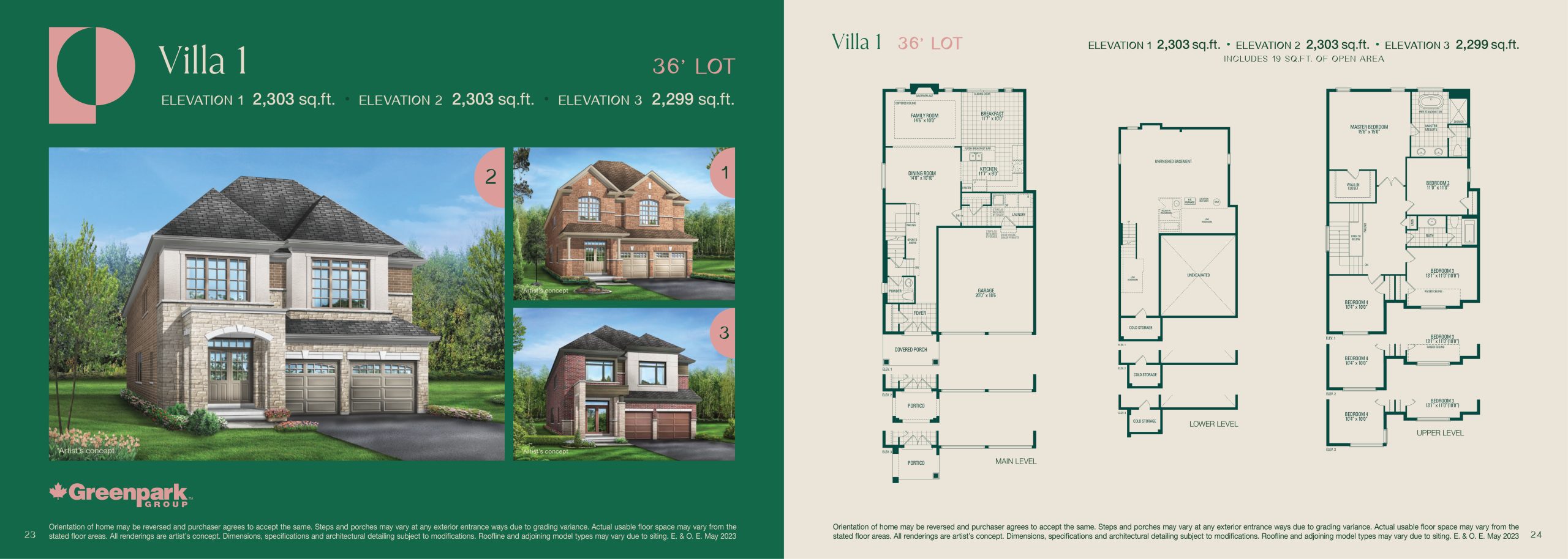 Villa 1 floor plan