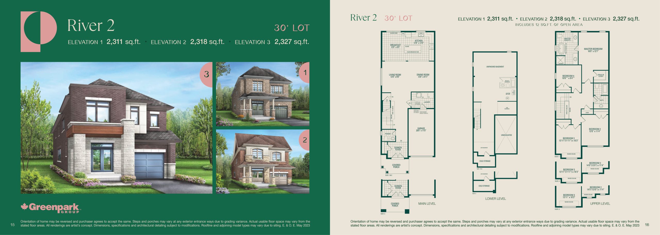 River 2 floor plan