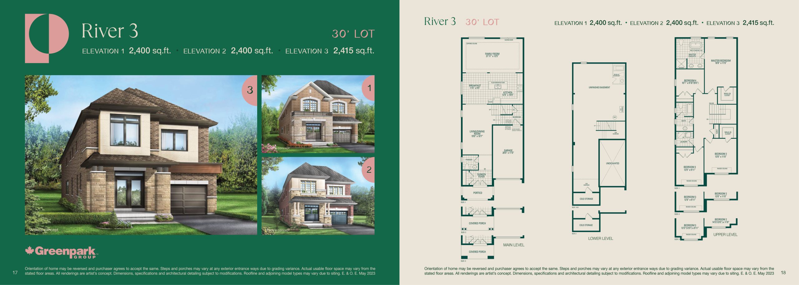 River 3 floor plan