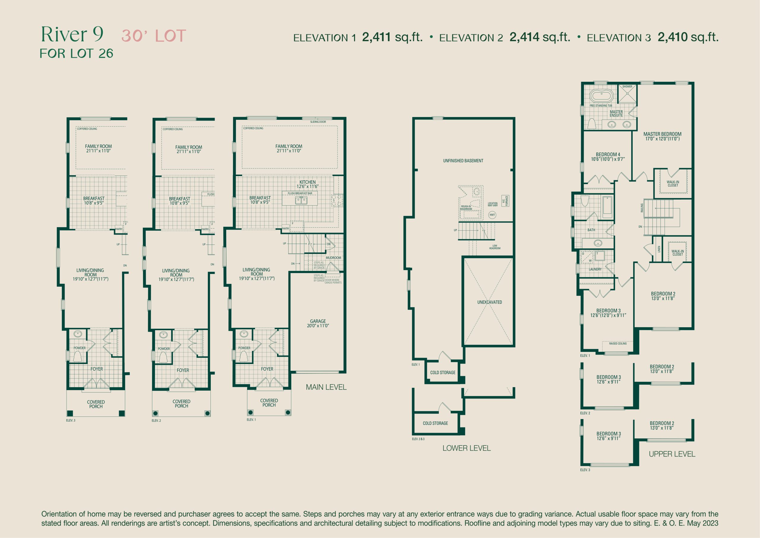 River 9 (Lot 26) floor plan