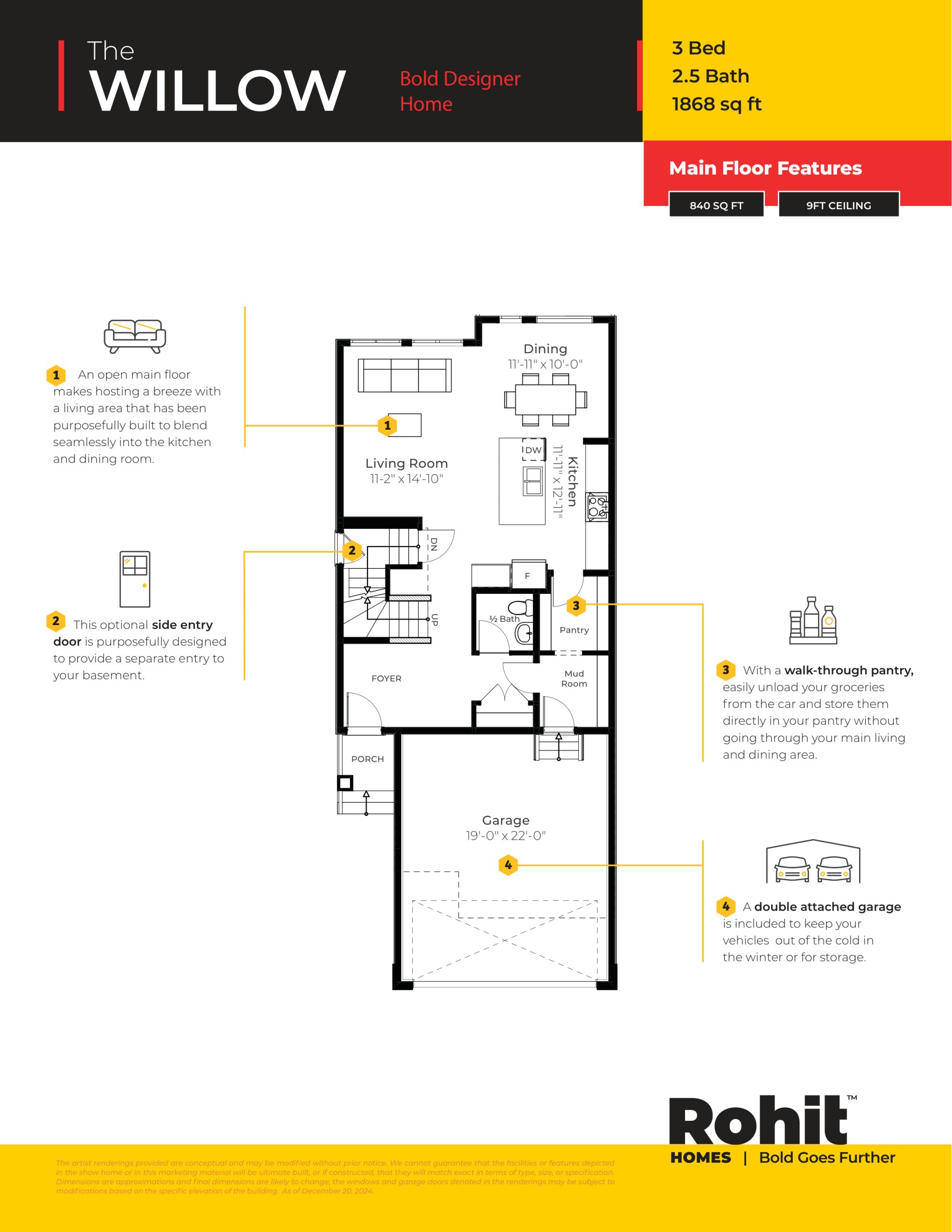 The Willow floor plan