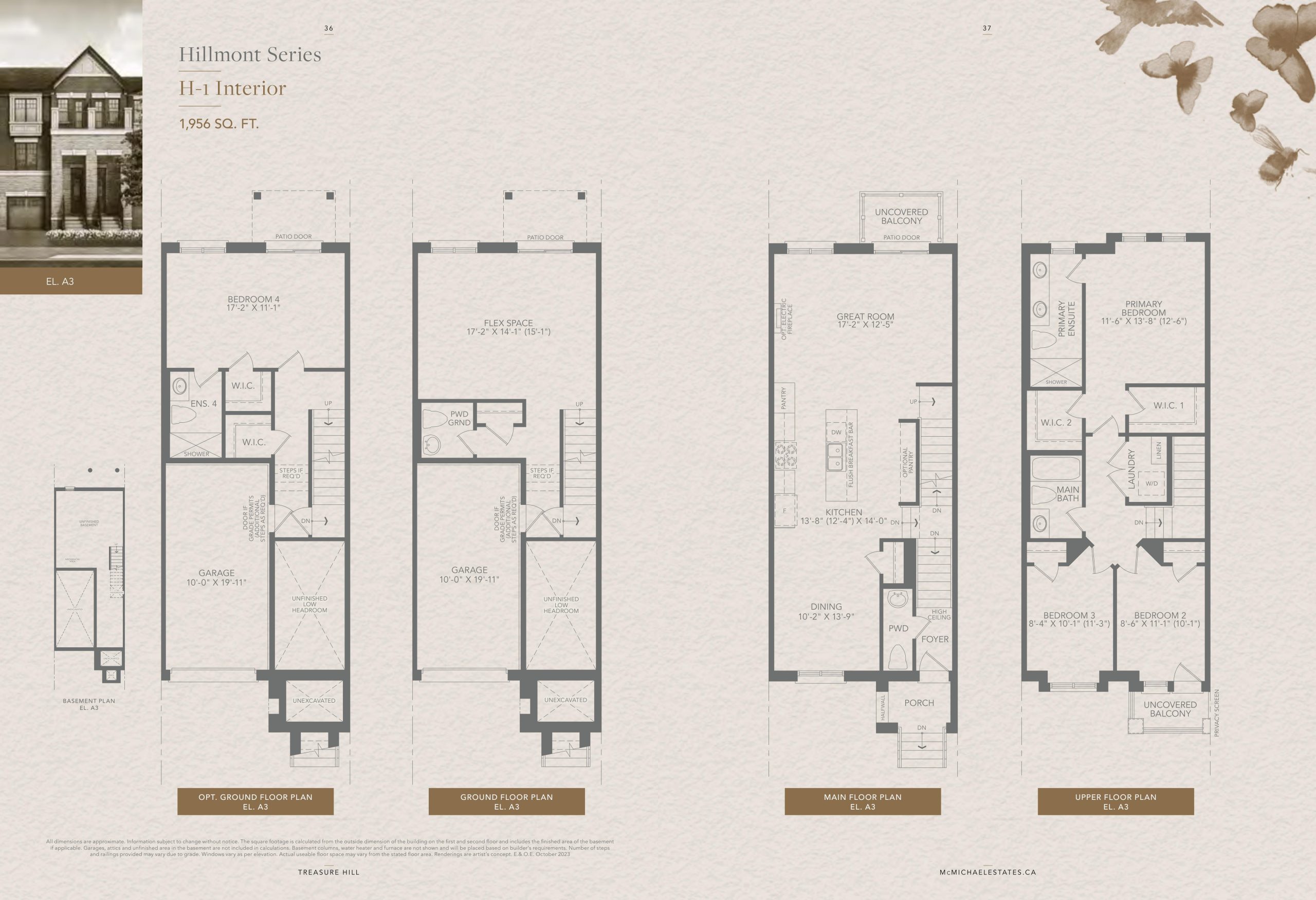 H-1 Interior (A3) floor plan