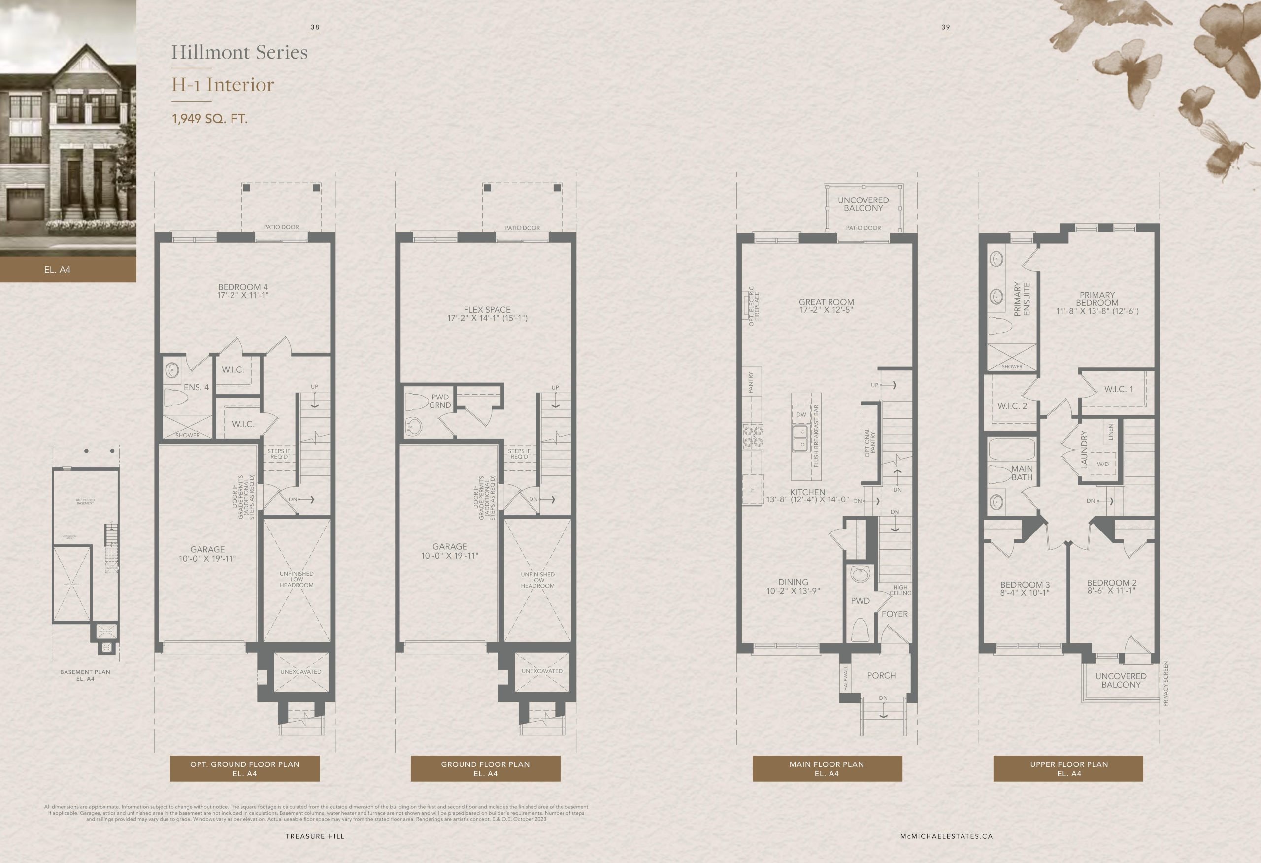 H-1 Interior (A4) floor plan