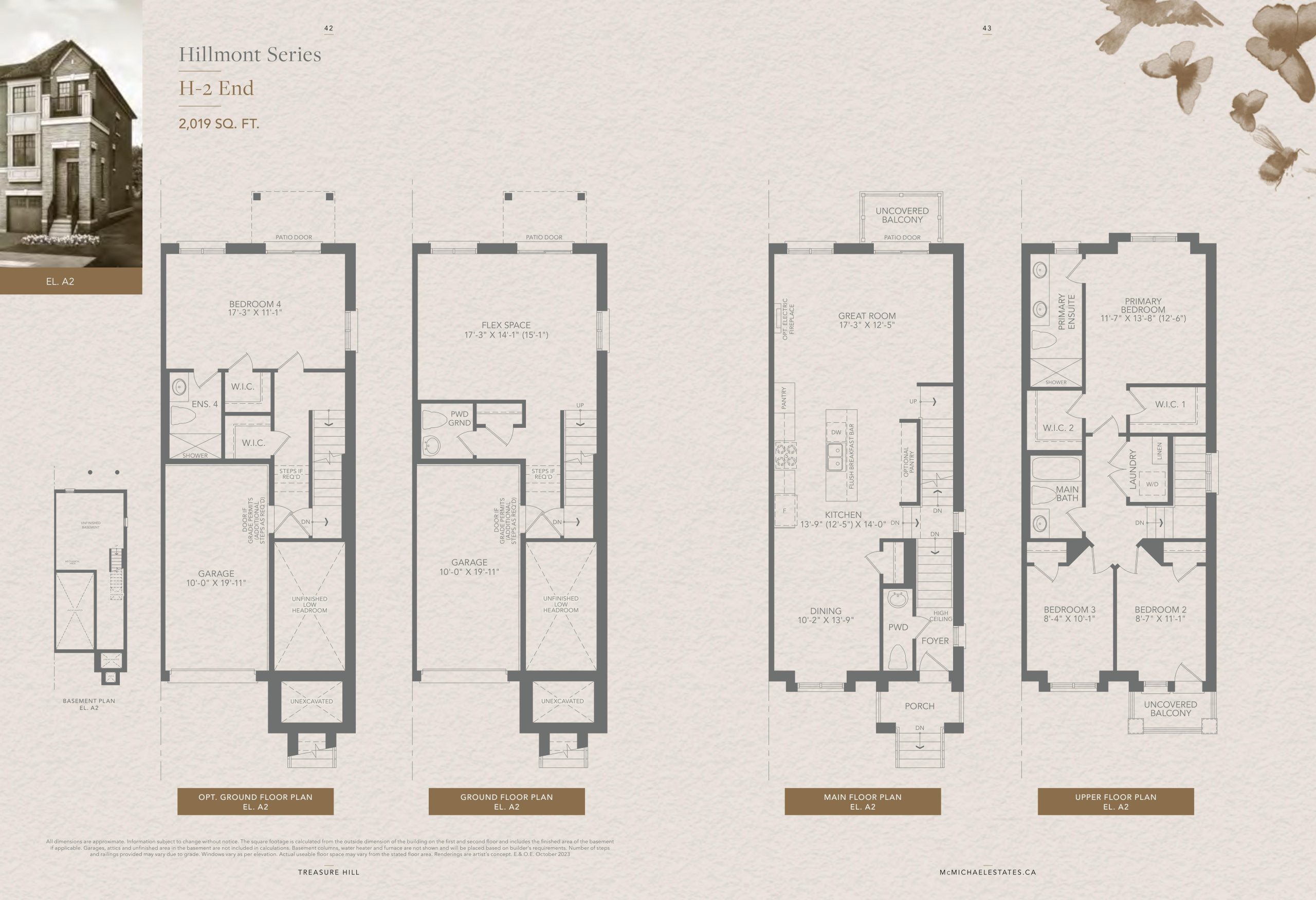 H-2 End (A2) floor plan