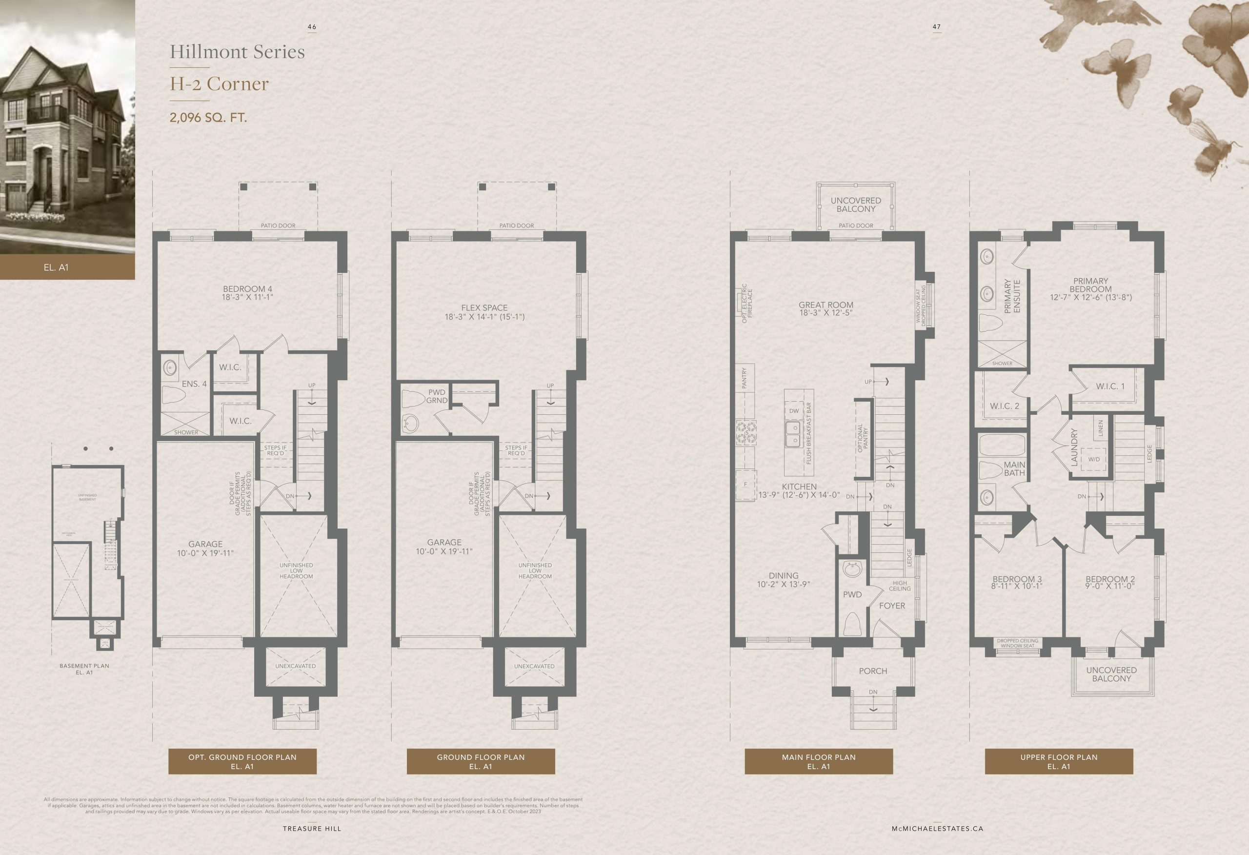 H-2 Corner (A1) floor plan