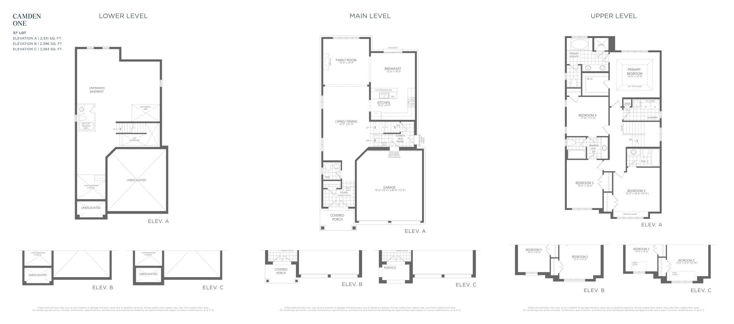 Camden One floor plan