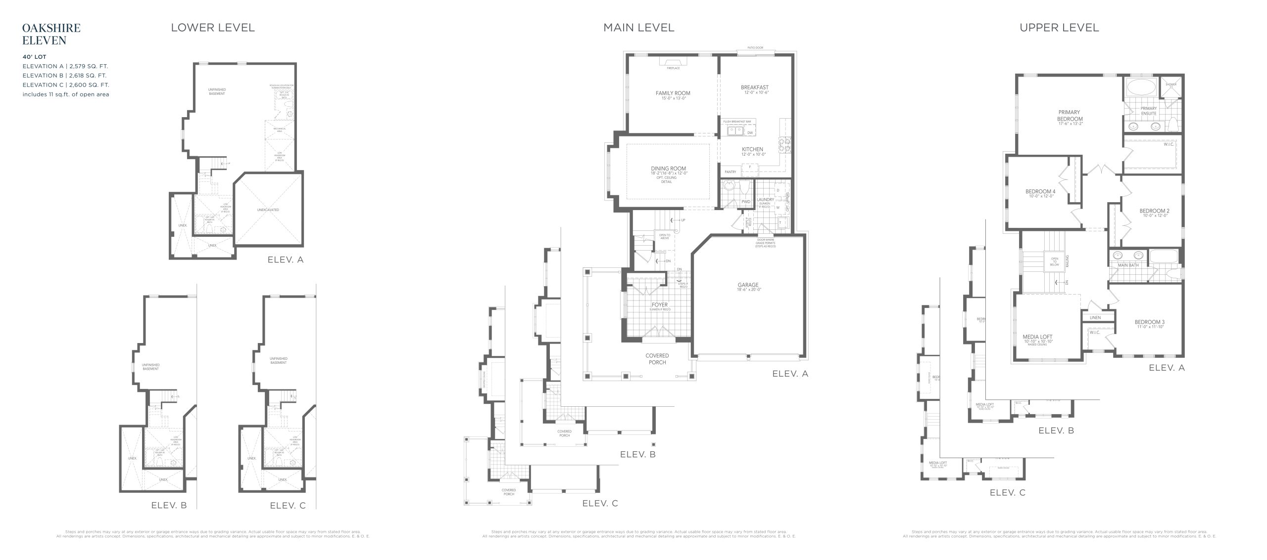 Oakshire Eleven floor plan