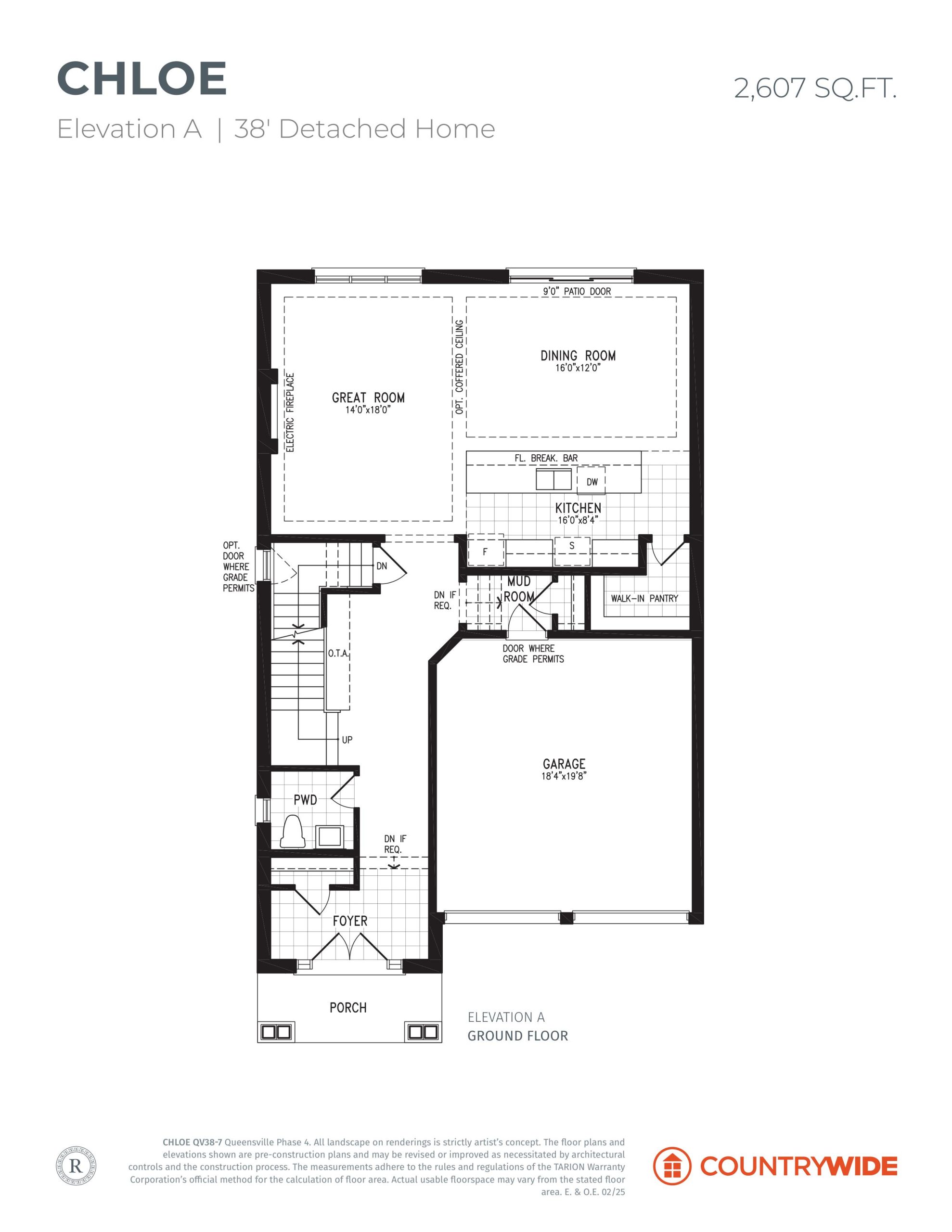 Chloe - Elevation A floor plan