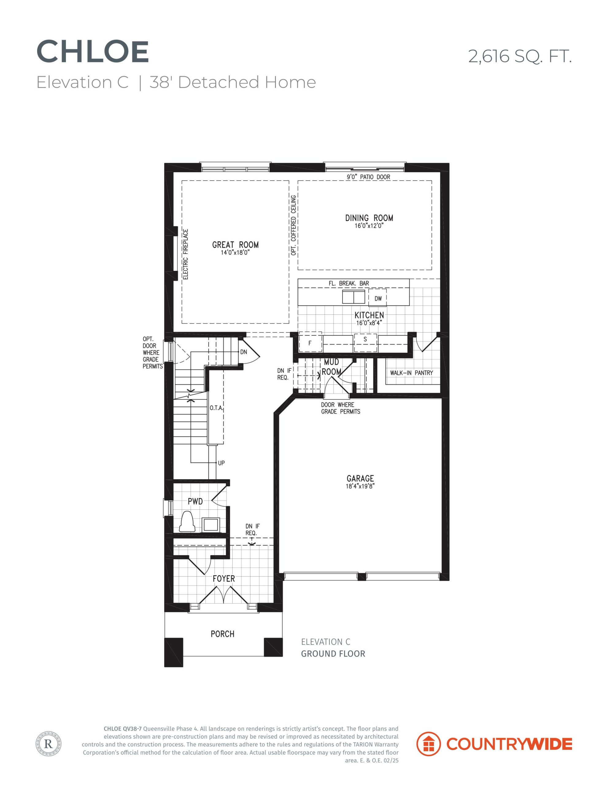 Chloe - Elevation C floor plan