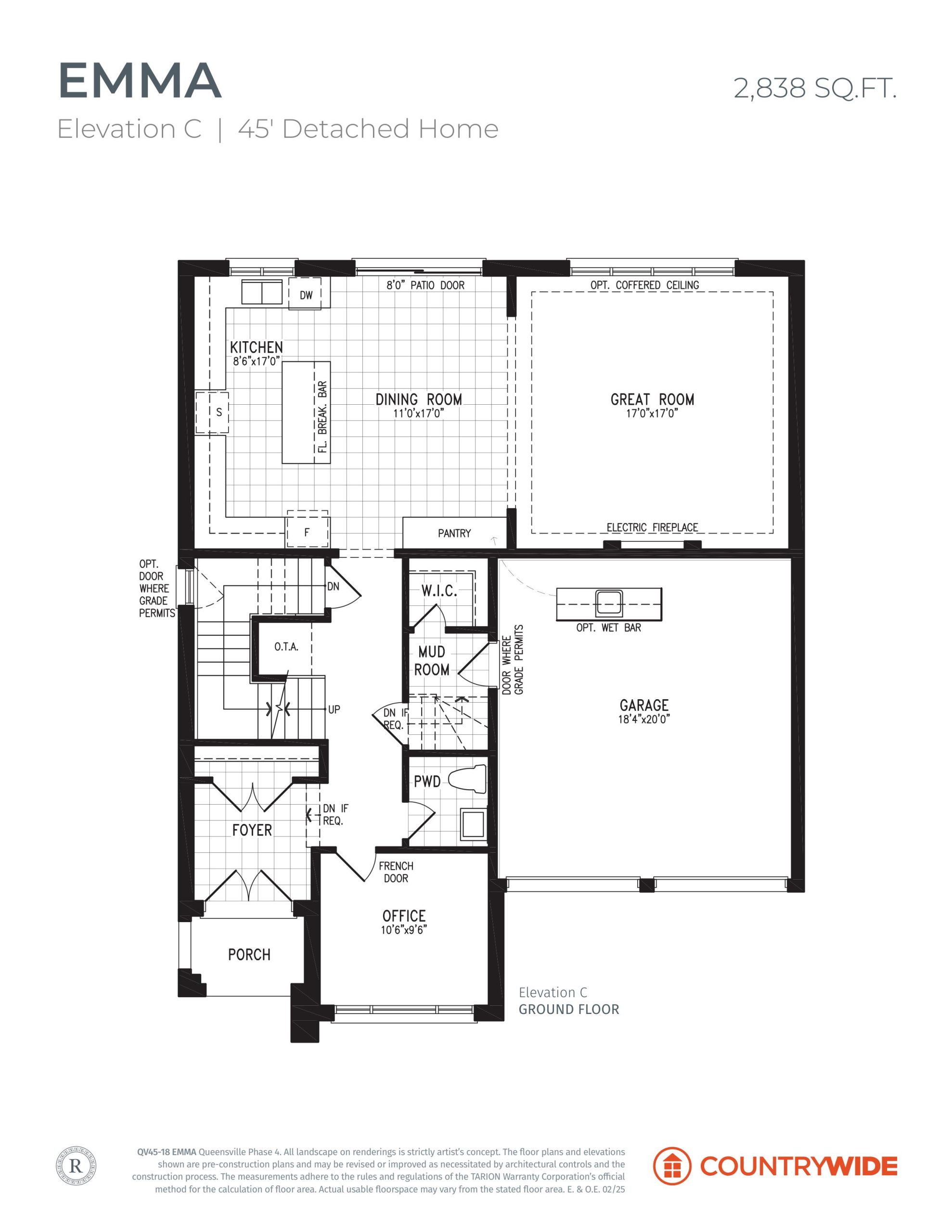 Emma - Elevation C floor plan
