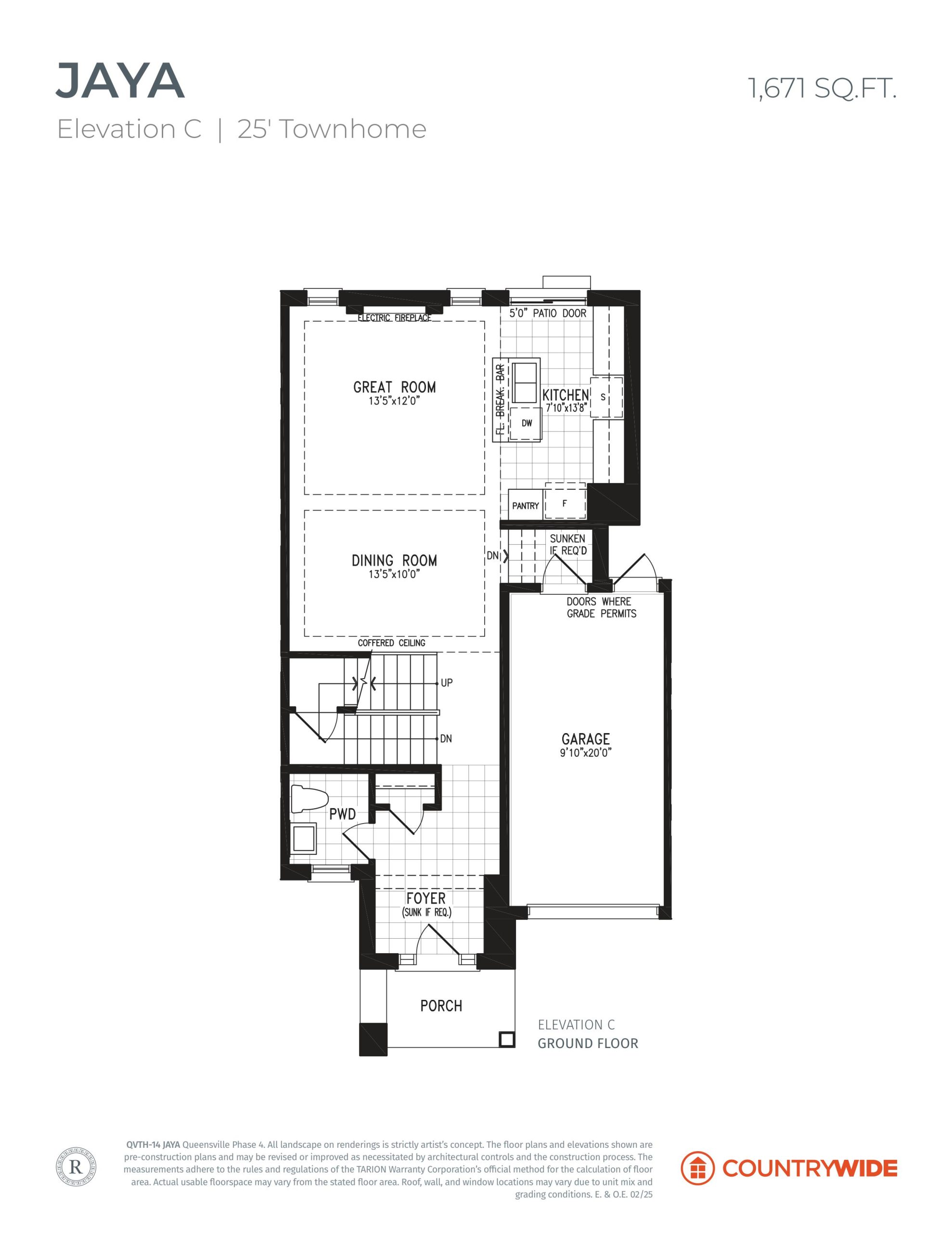 Jaya - Elevation C floor plan