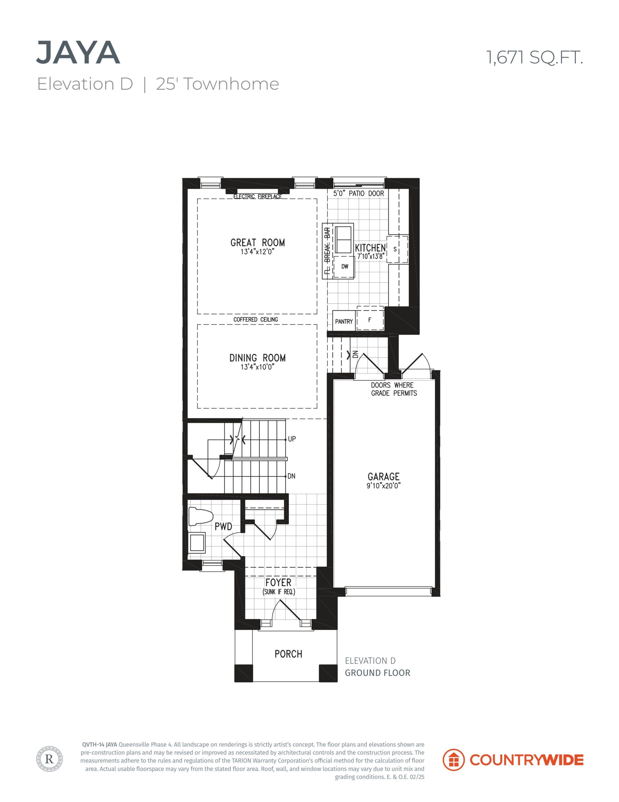 Jaya - Elevation D floor plan