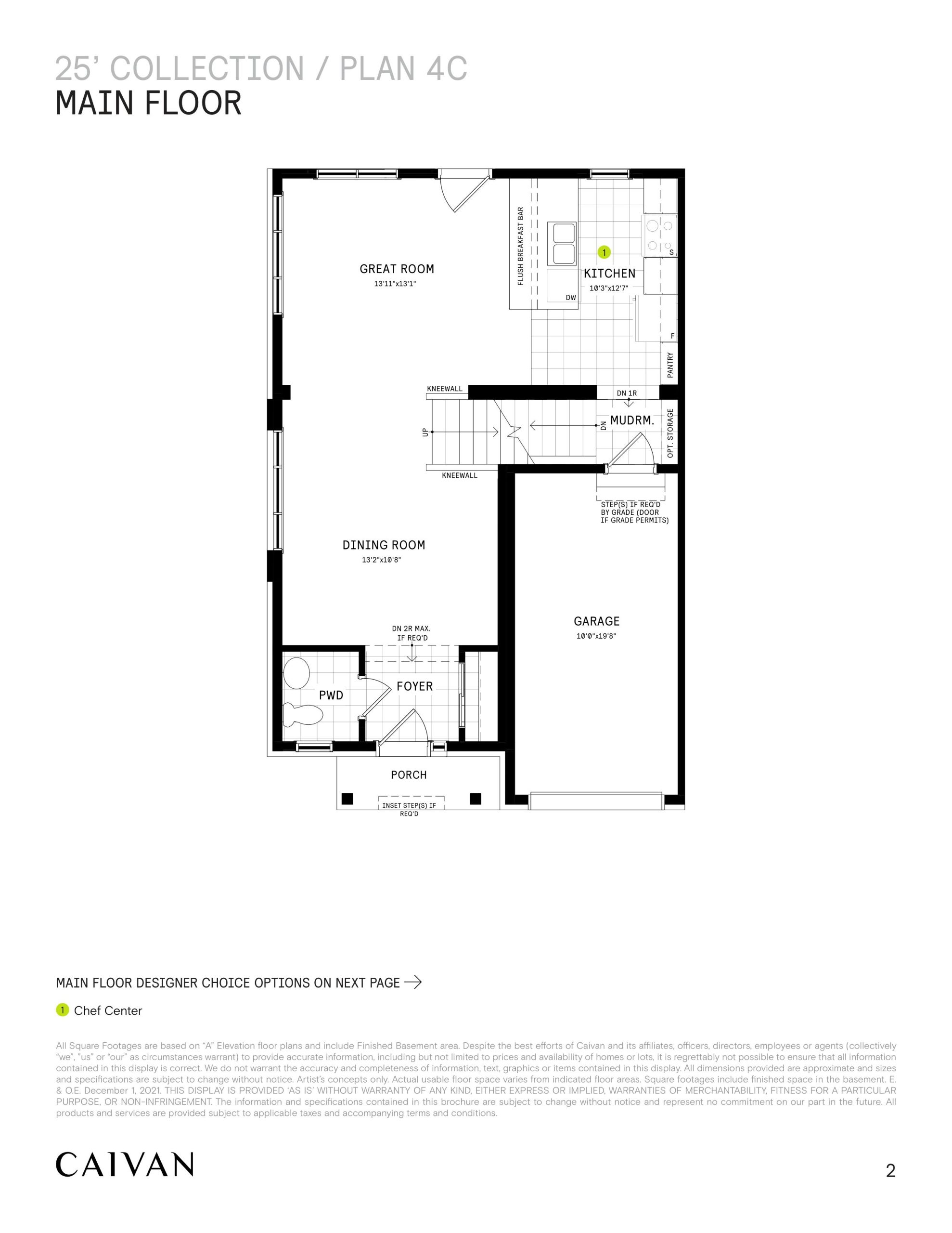 Plan 4C (25' Collection) floor plan
