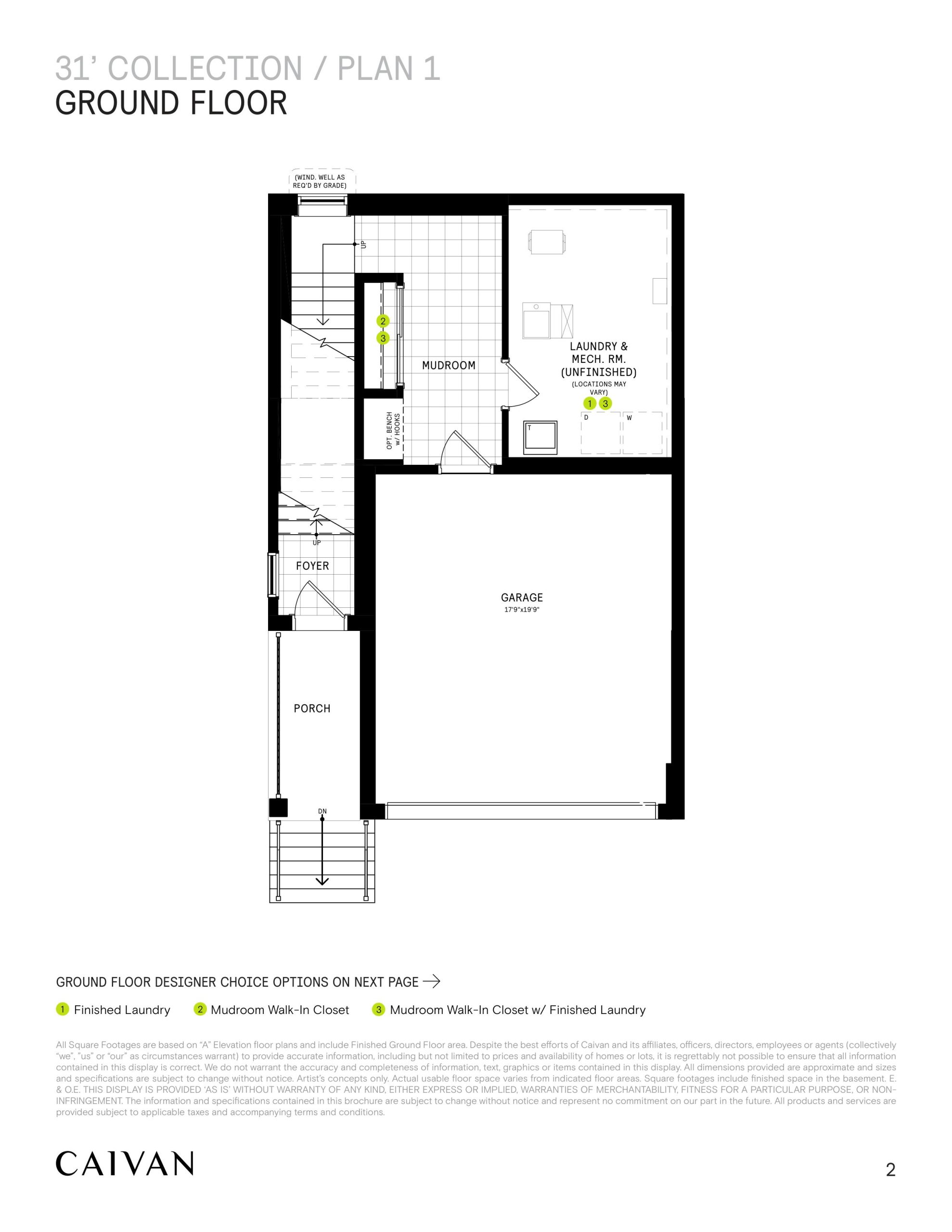 Plan 1 (31' Collection) floor plan