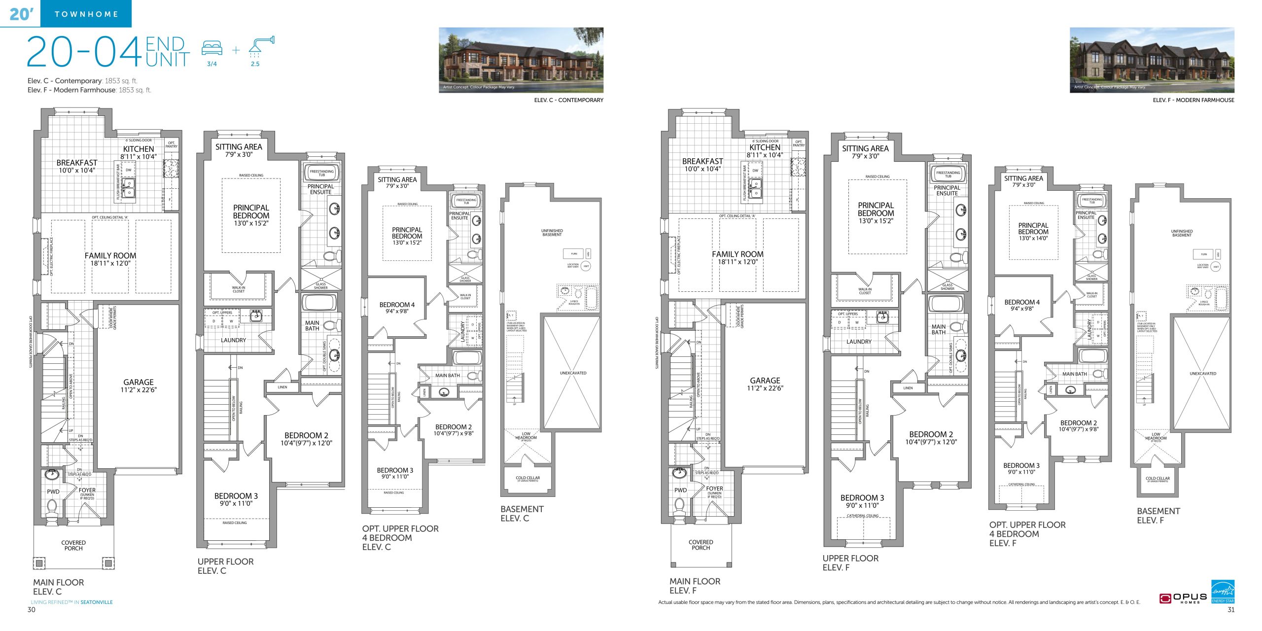 20-04 (End Unit) floor plan