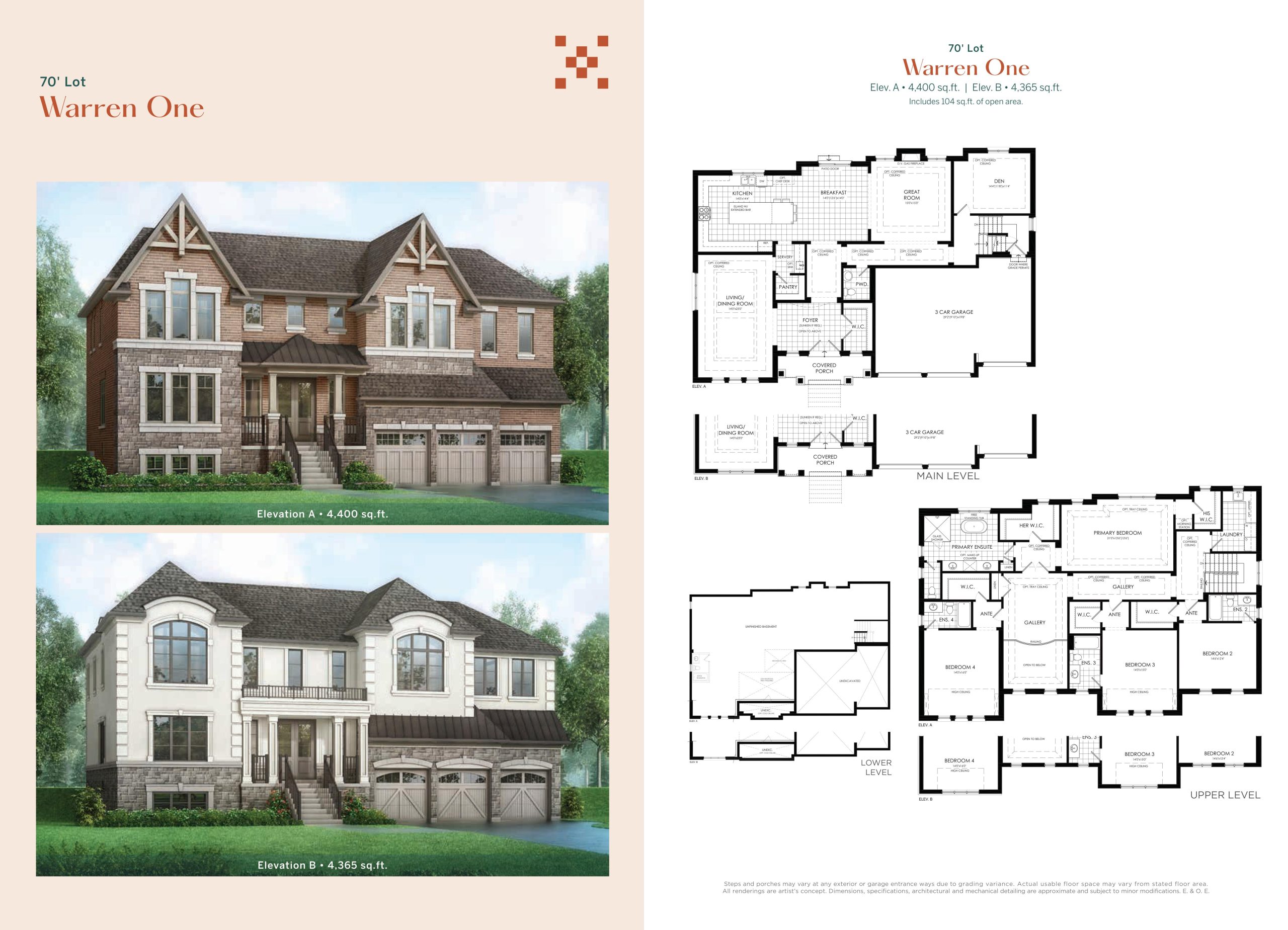 Warren One floor plan