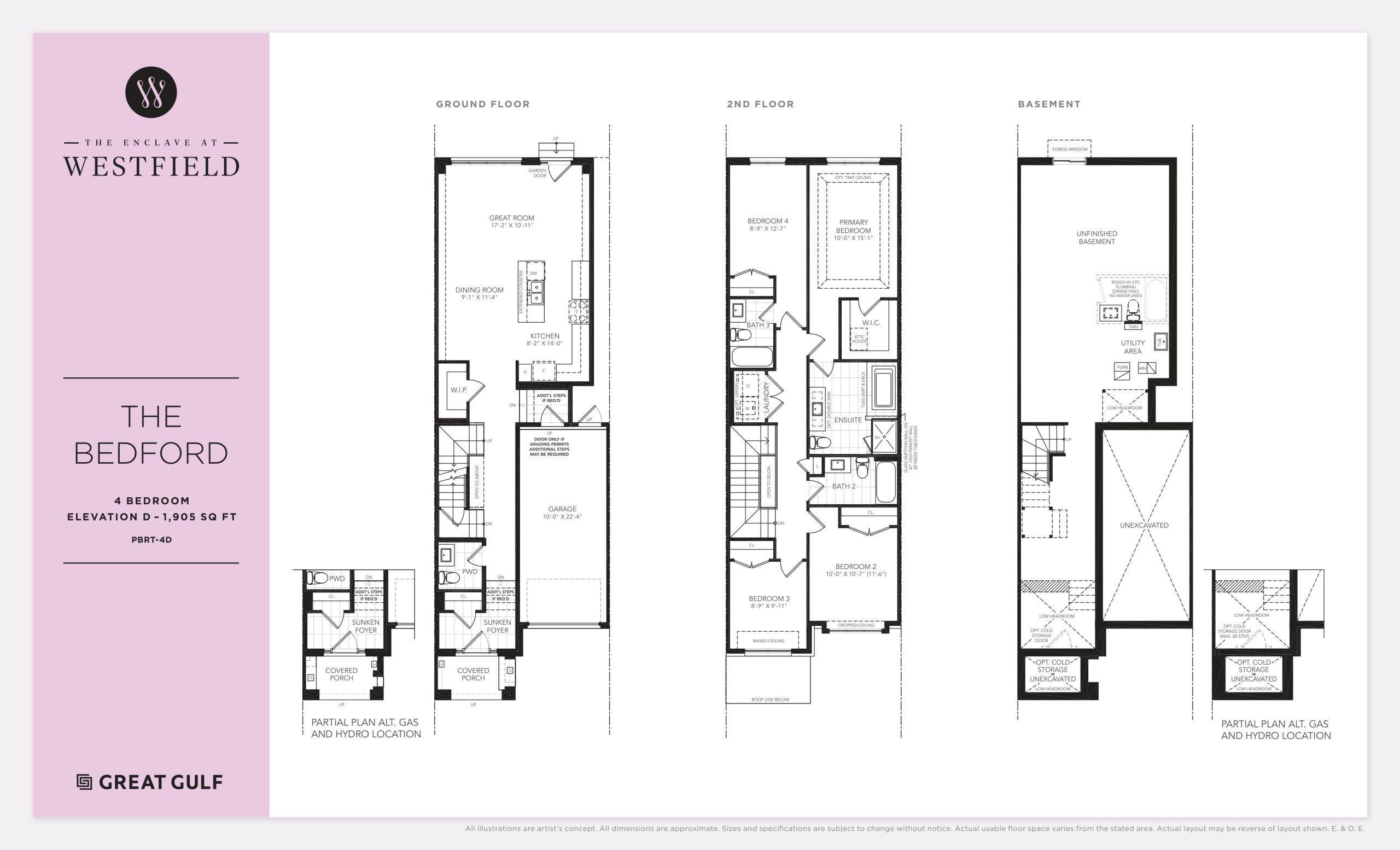 The Bedford (PBRT-4D) floor plan