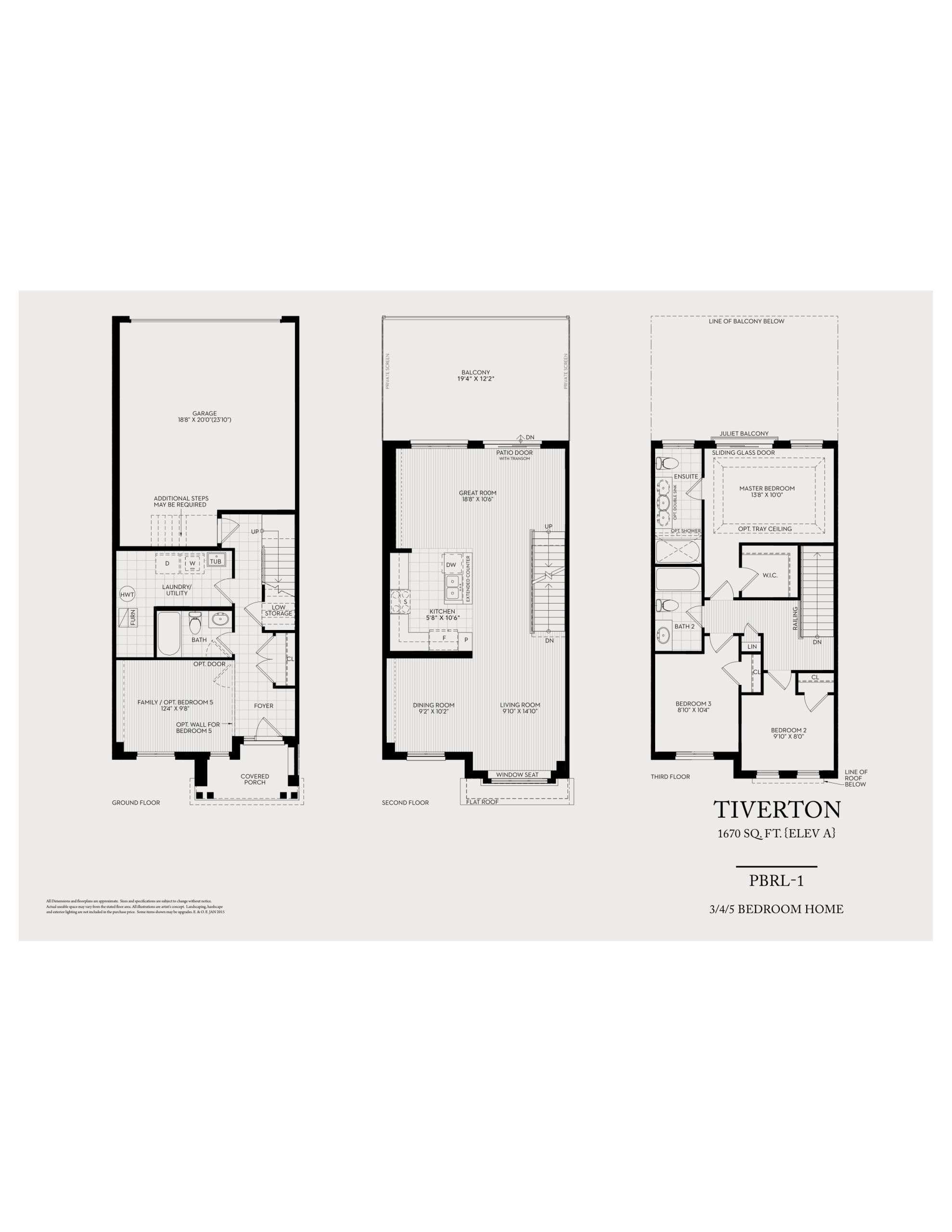 Tiverton (PBRL-1) floor plan