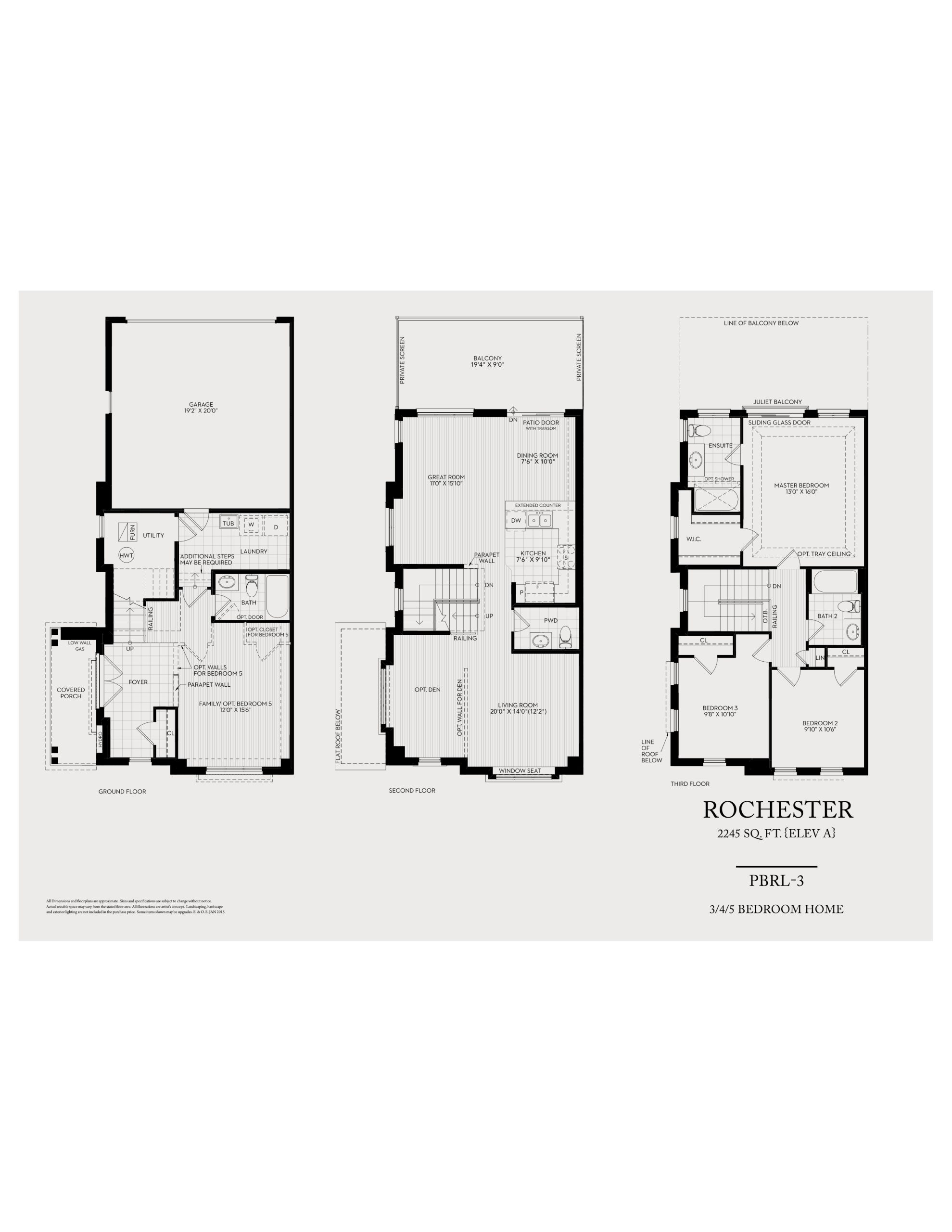 Rochester (PBRL-3) floor plan
