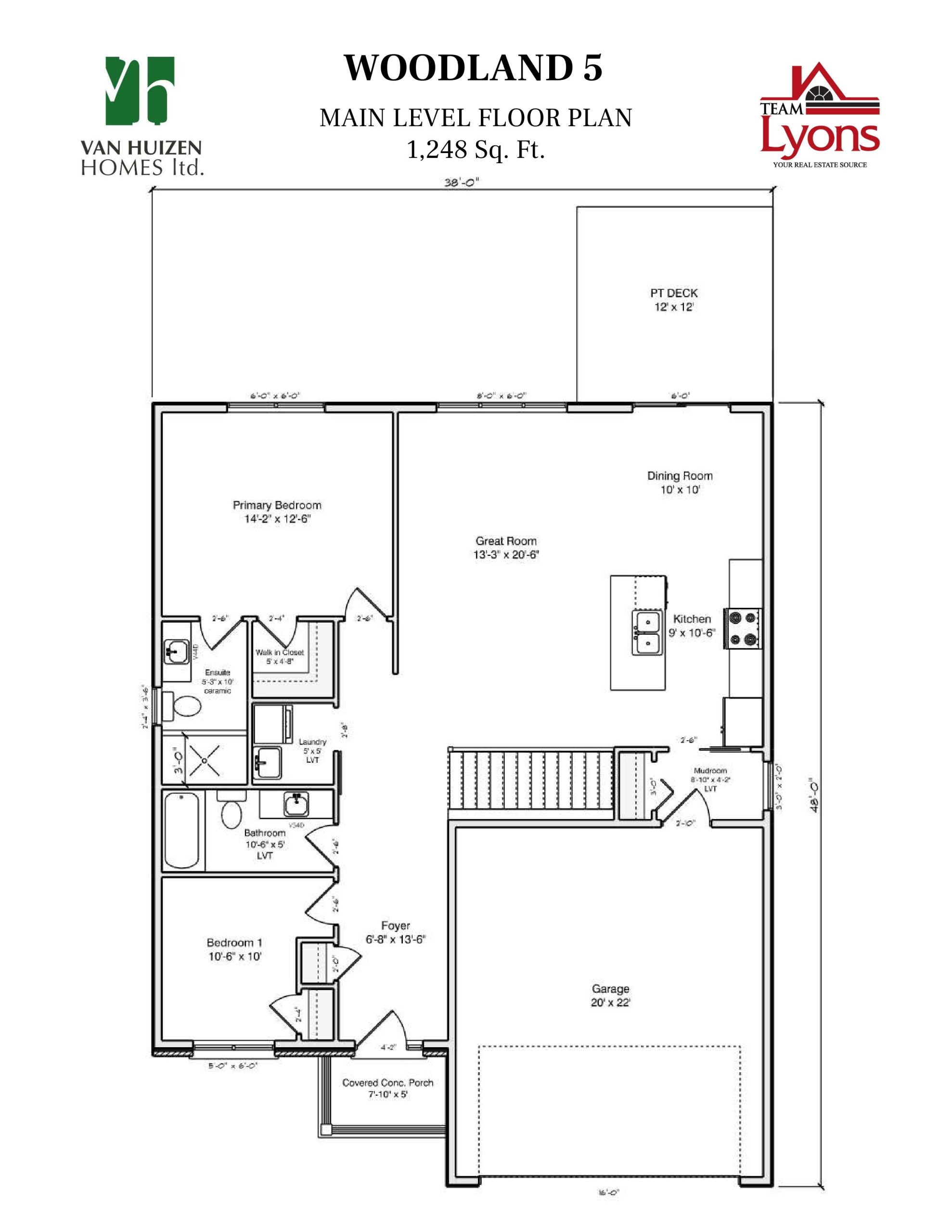 Woodland 5 floor plan