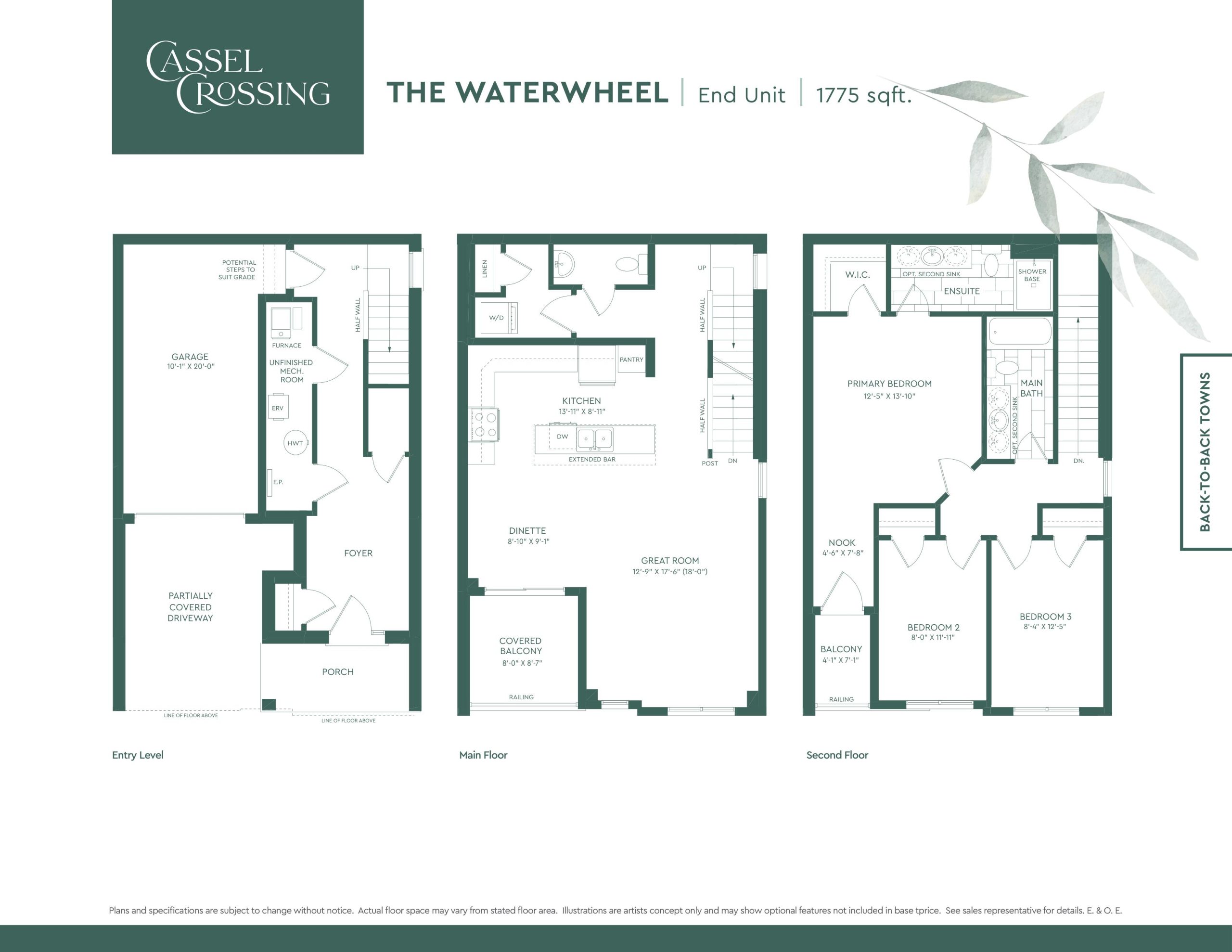 The Waterwheel floor plan