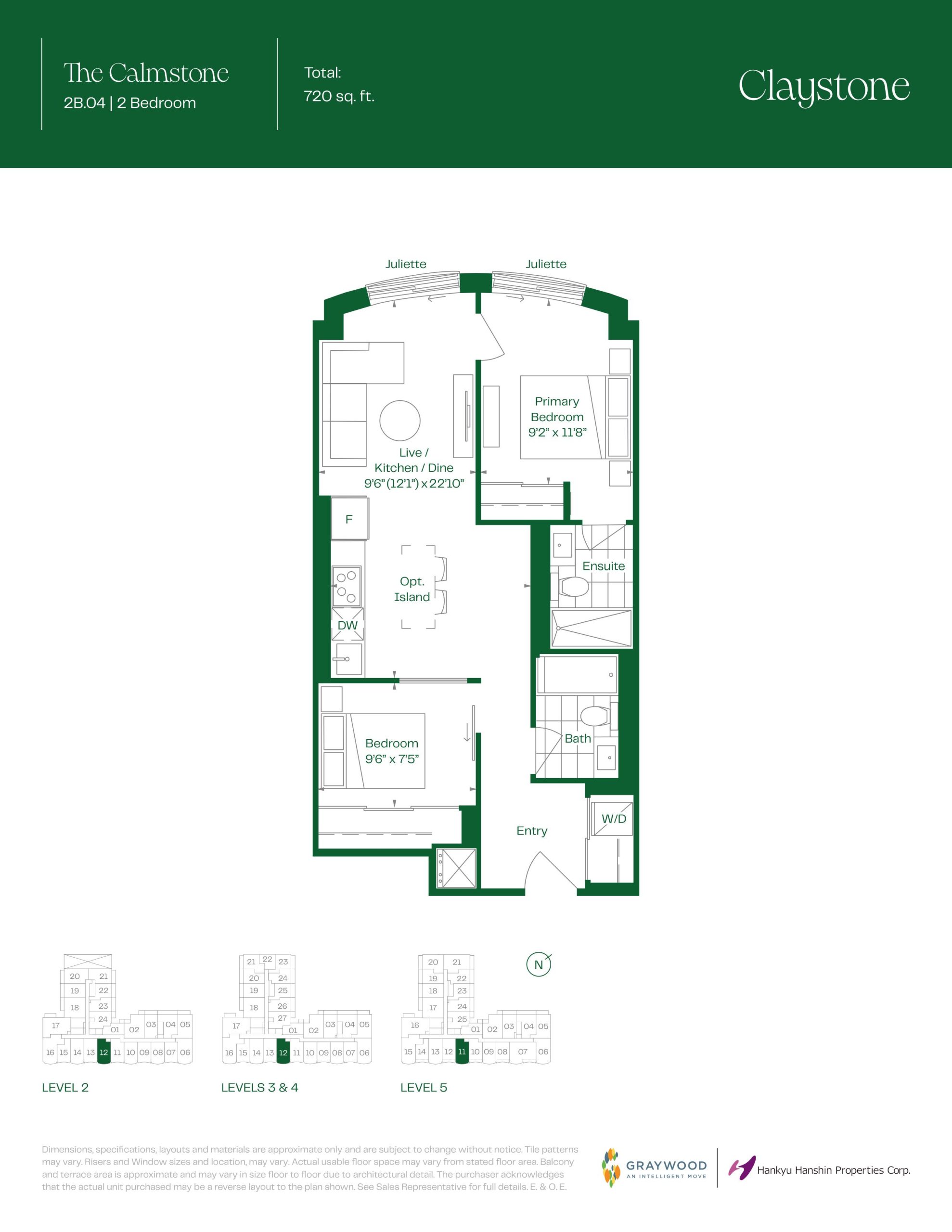 The Calmstone floor plan