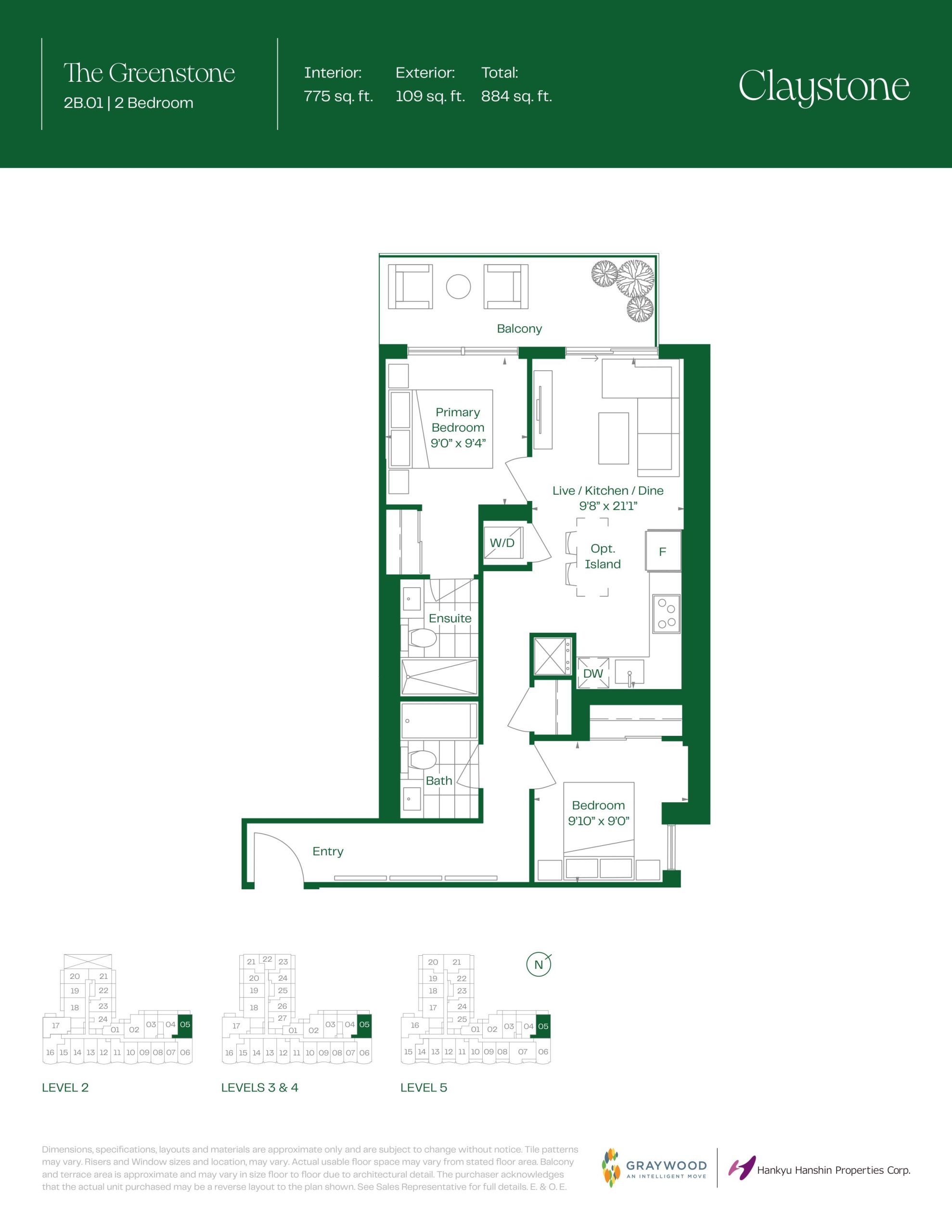 The Greenstone floor plan