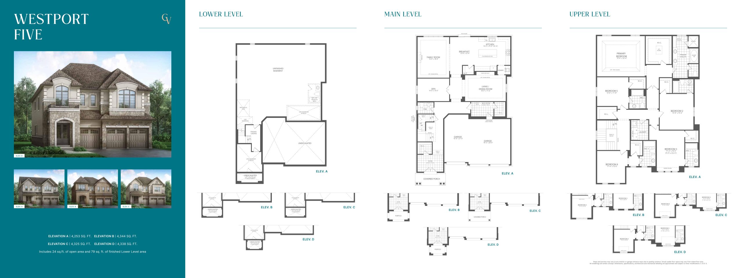 Westport Five floor plan