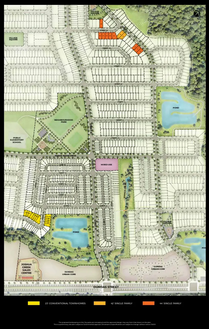 Joshua Creek Montage – Townhomes in Oakville — rendering 18