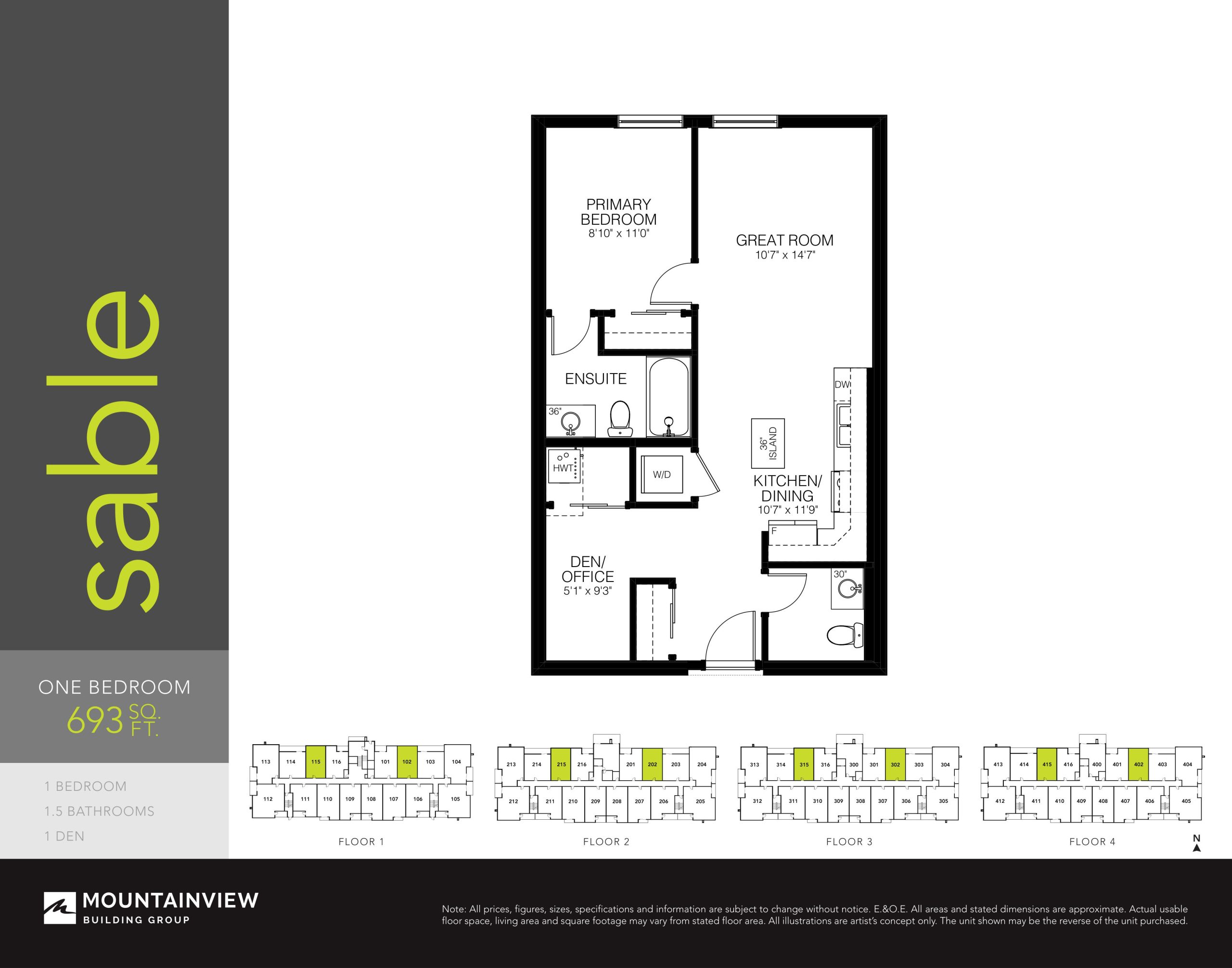 Sable floor plan
