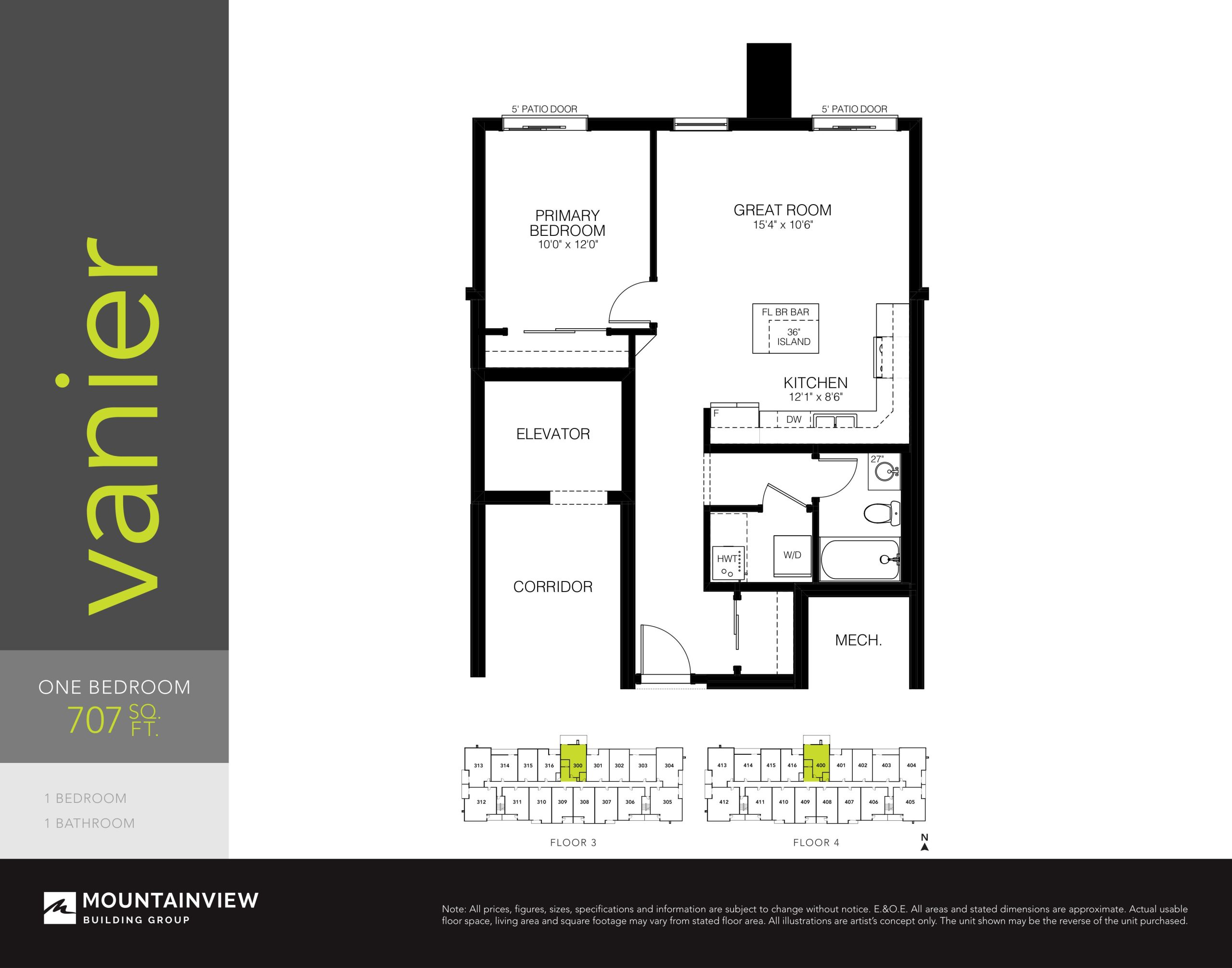 Vanier floor plan