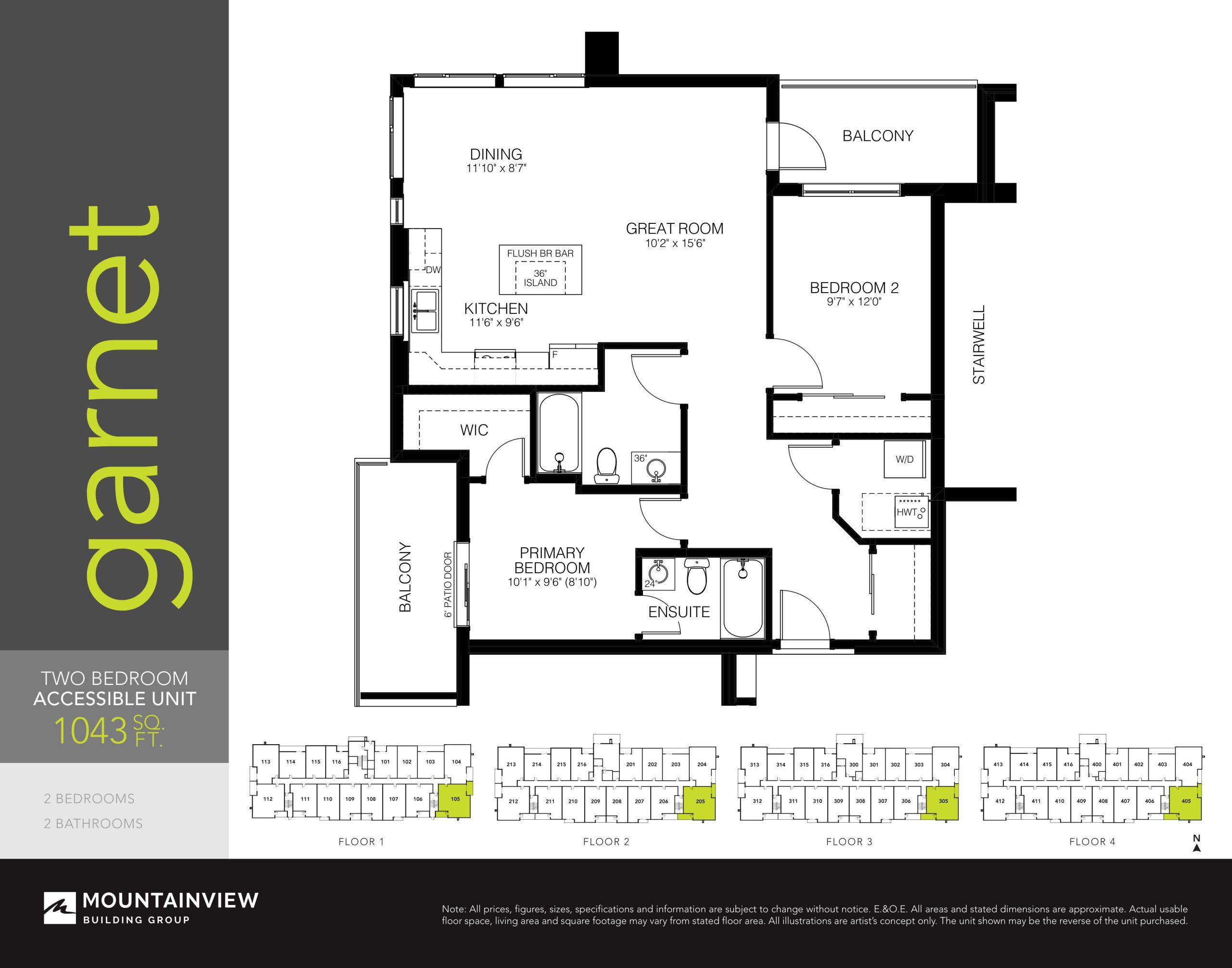 Garnet floor plan
