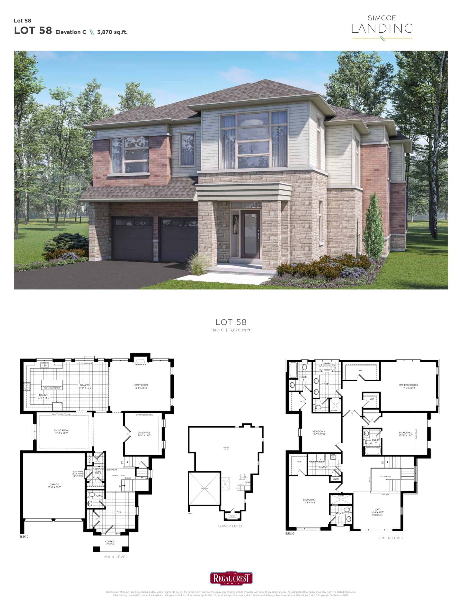 Lot 58 floor plan