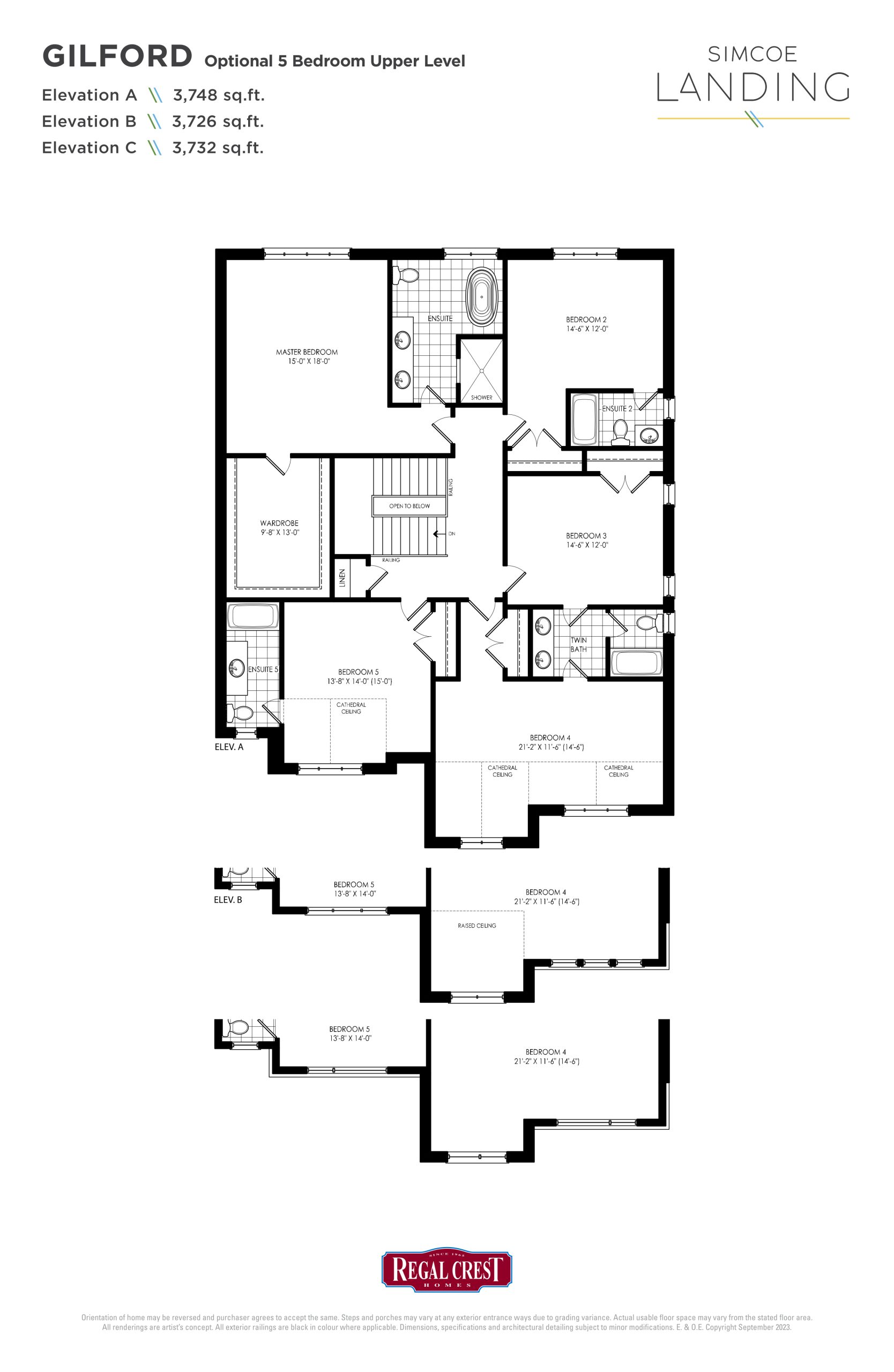 Gilford (Optional 5 Bed) floor plan