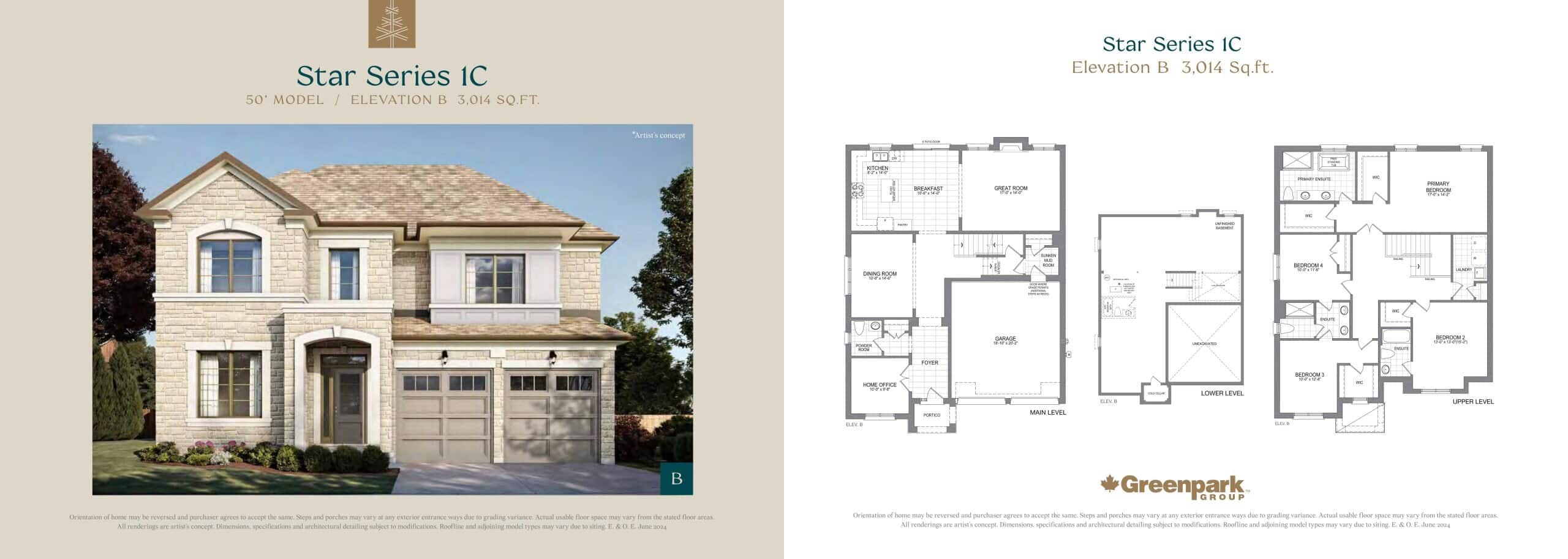 Star Series 1C (Elevation B) floor plan