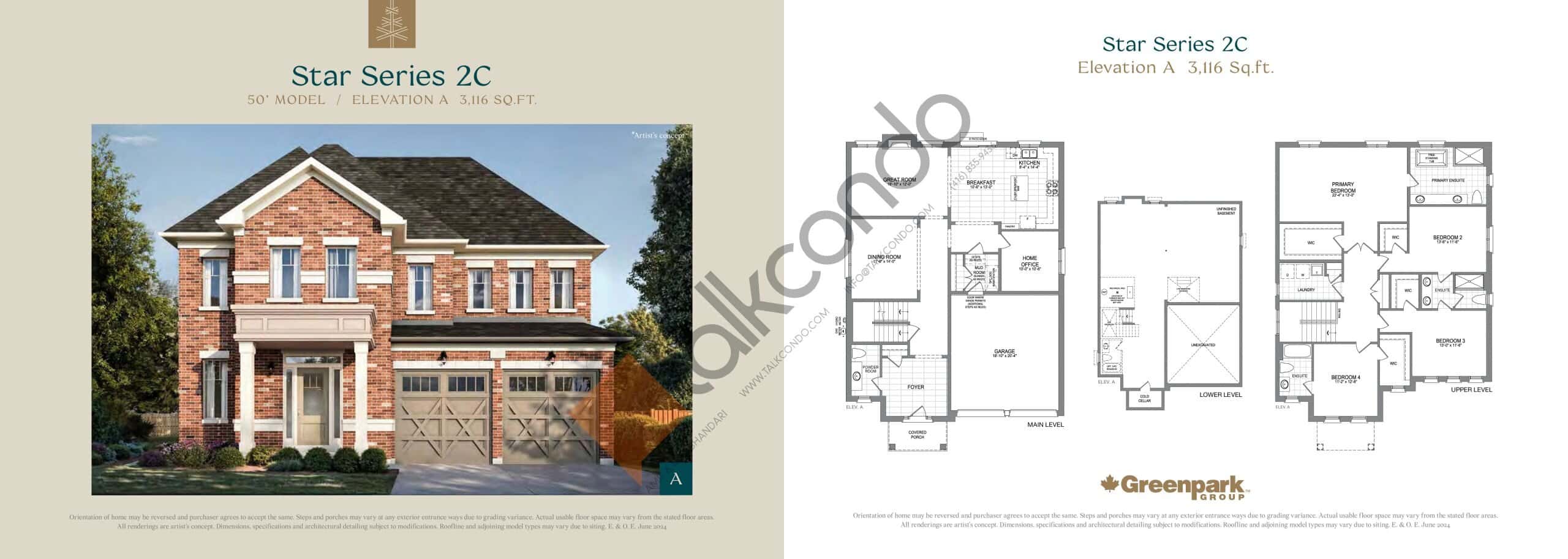 Star Series 2C (Elevation A) floor plan