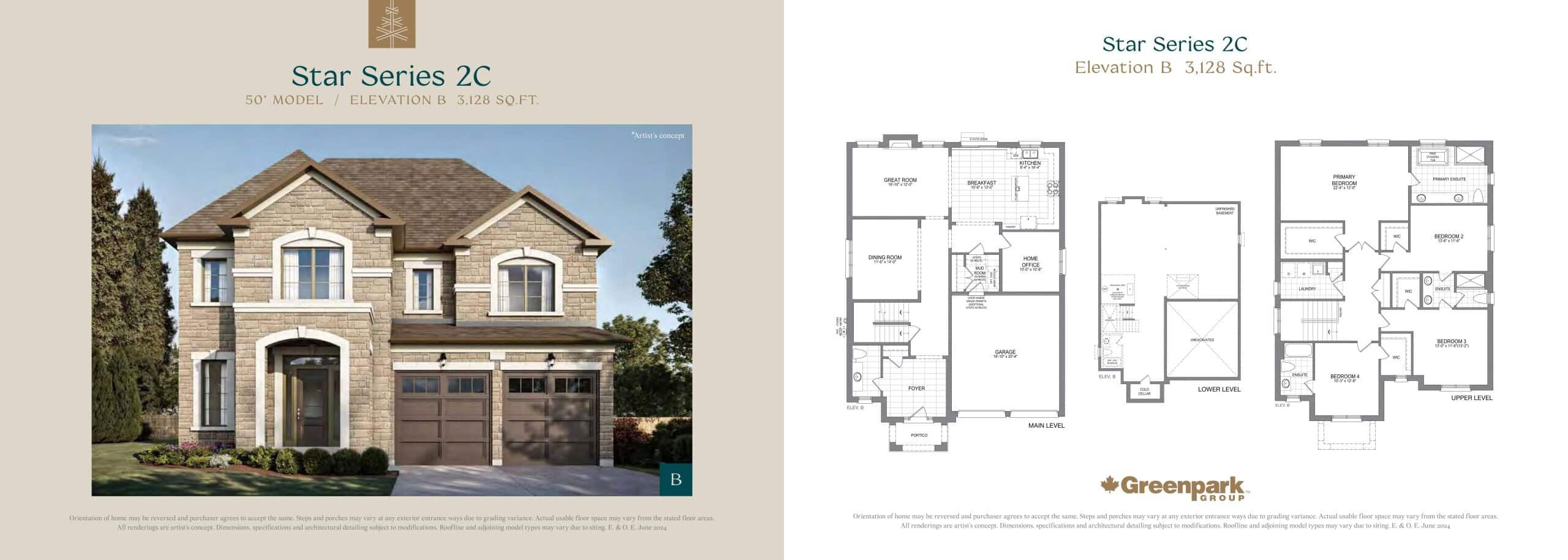 Star Series 2C (Elevation B) floor plan