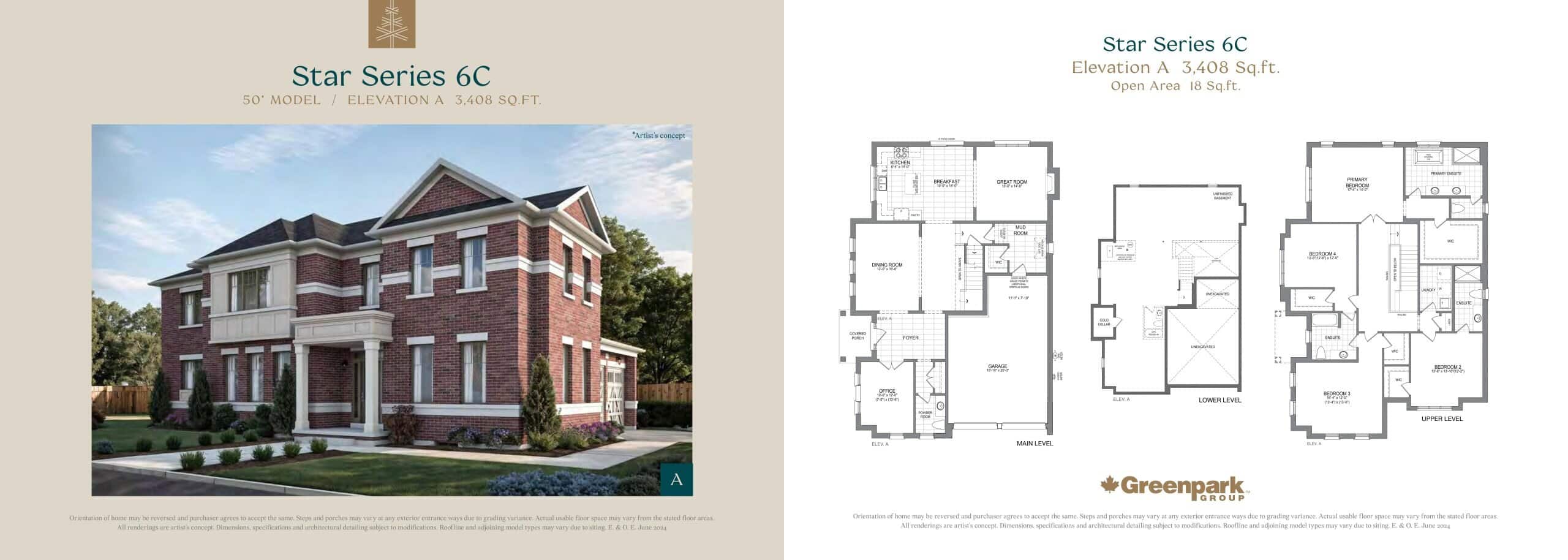 Star Series 6C (Elevation A) floor plan