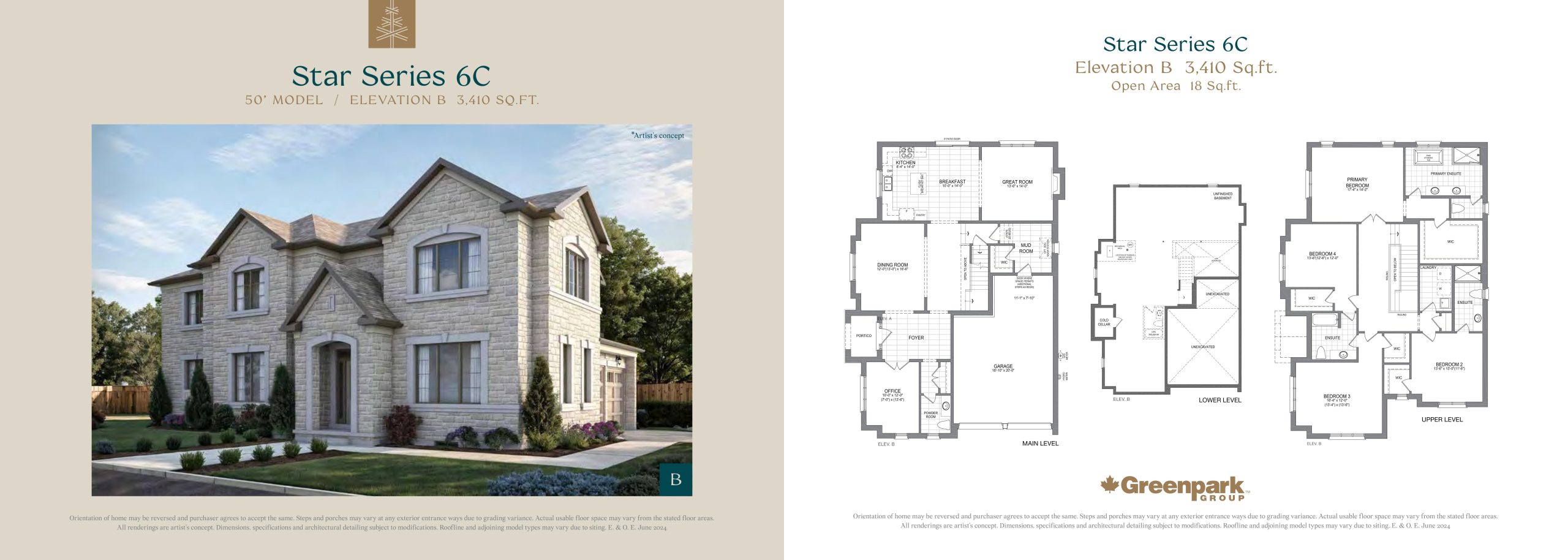 Star Series 6C (Elevation B) floor plan